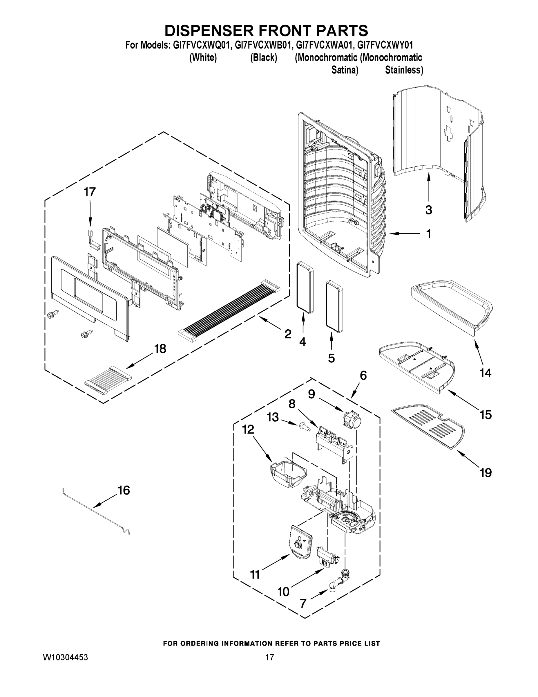 09 - DISPENSER FRONT PARTS
