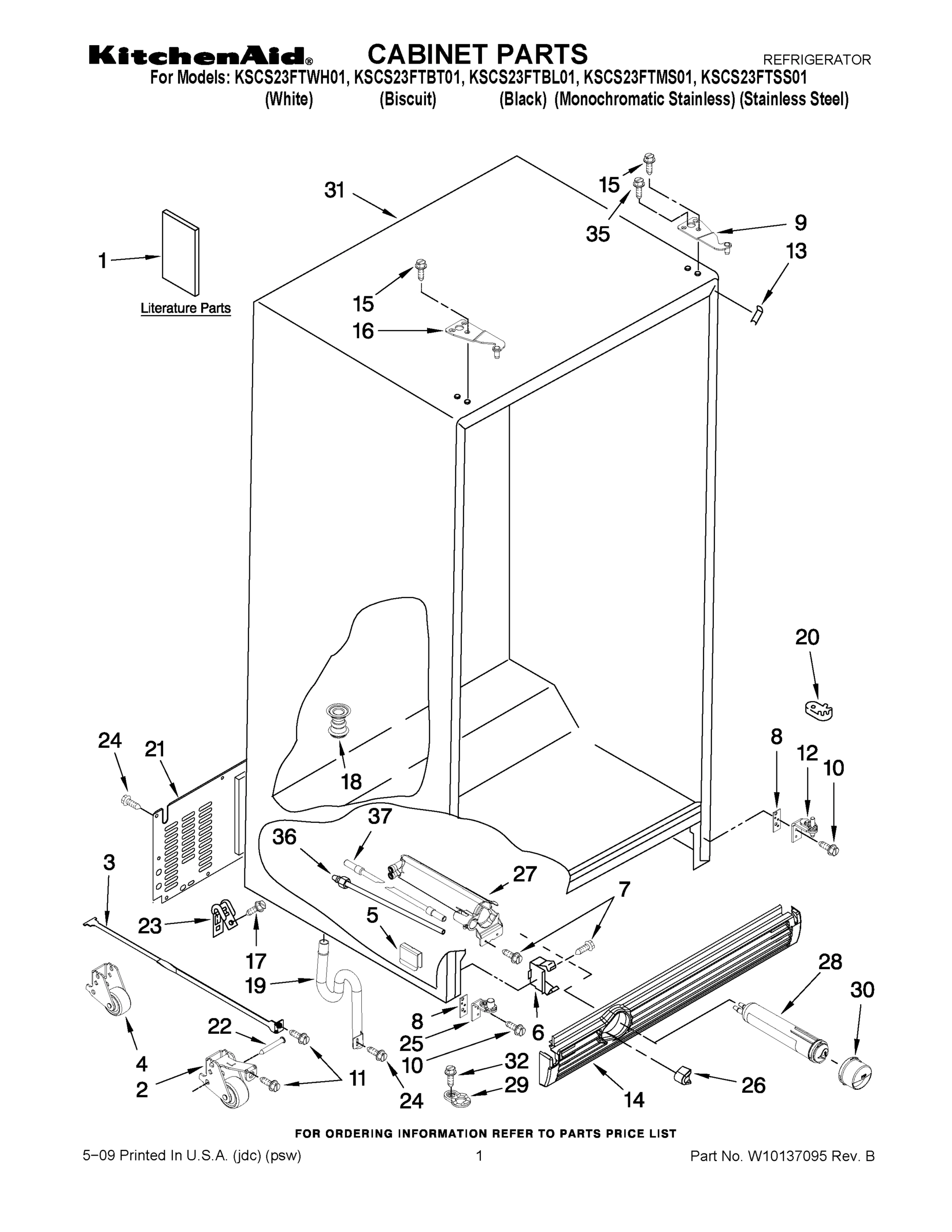 01 - CABINET PARTS