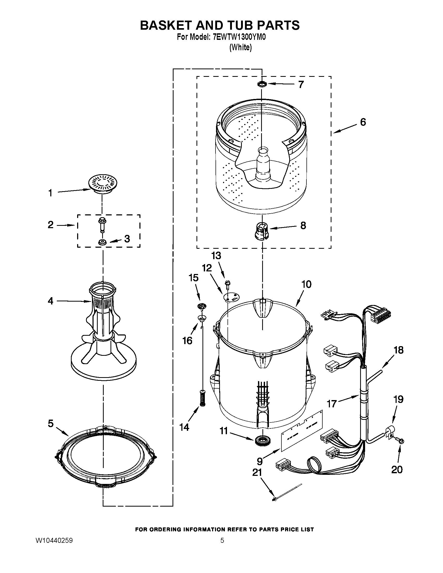 03 - BASKET AND TUB PARTS