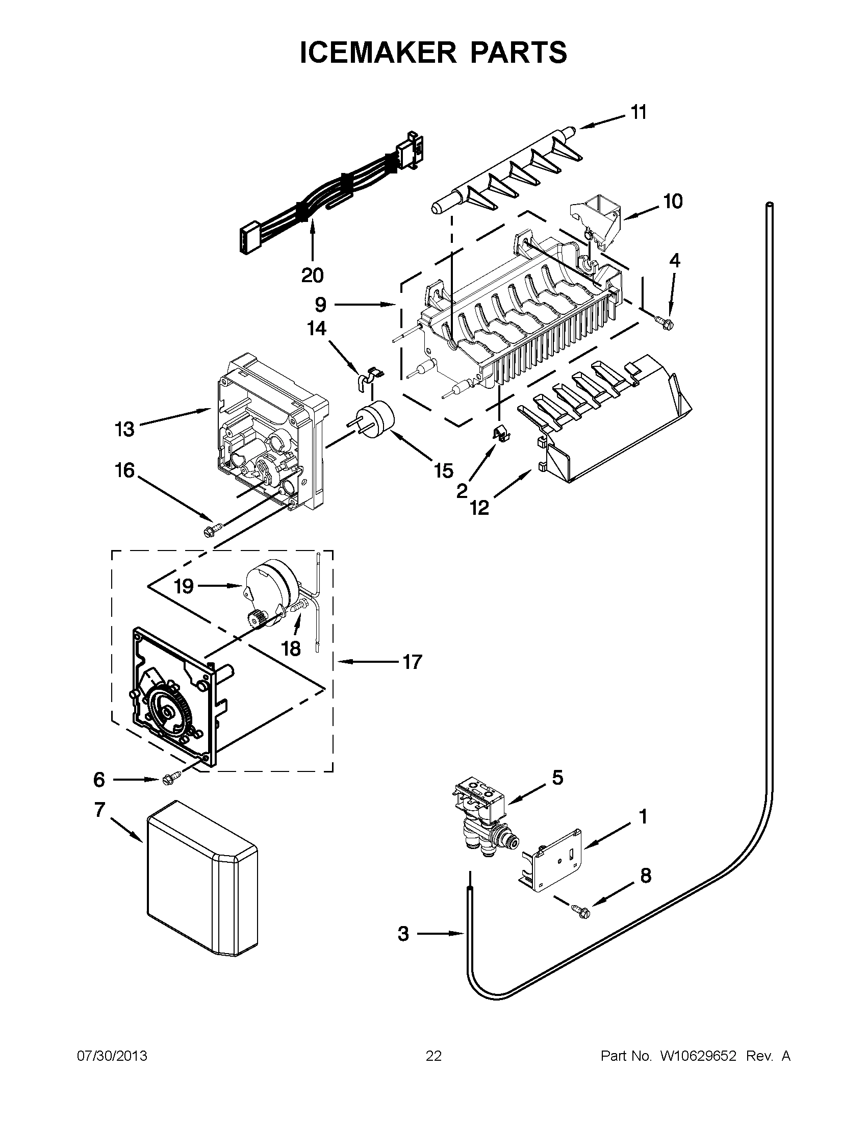 11 - ICEMAKER PARTS