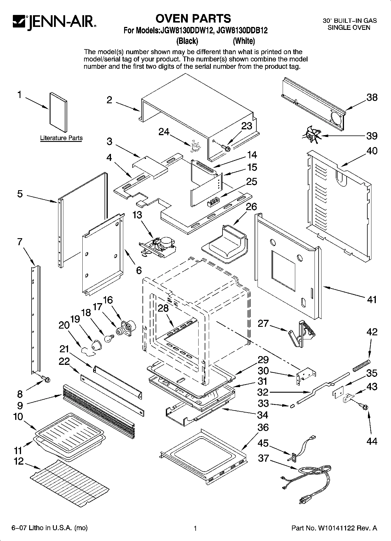 01 - OVEN PARTS
