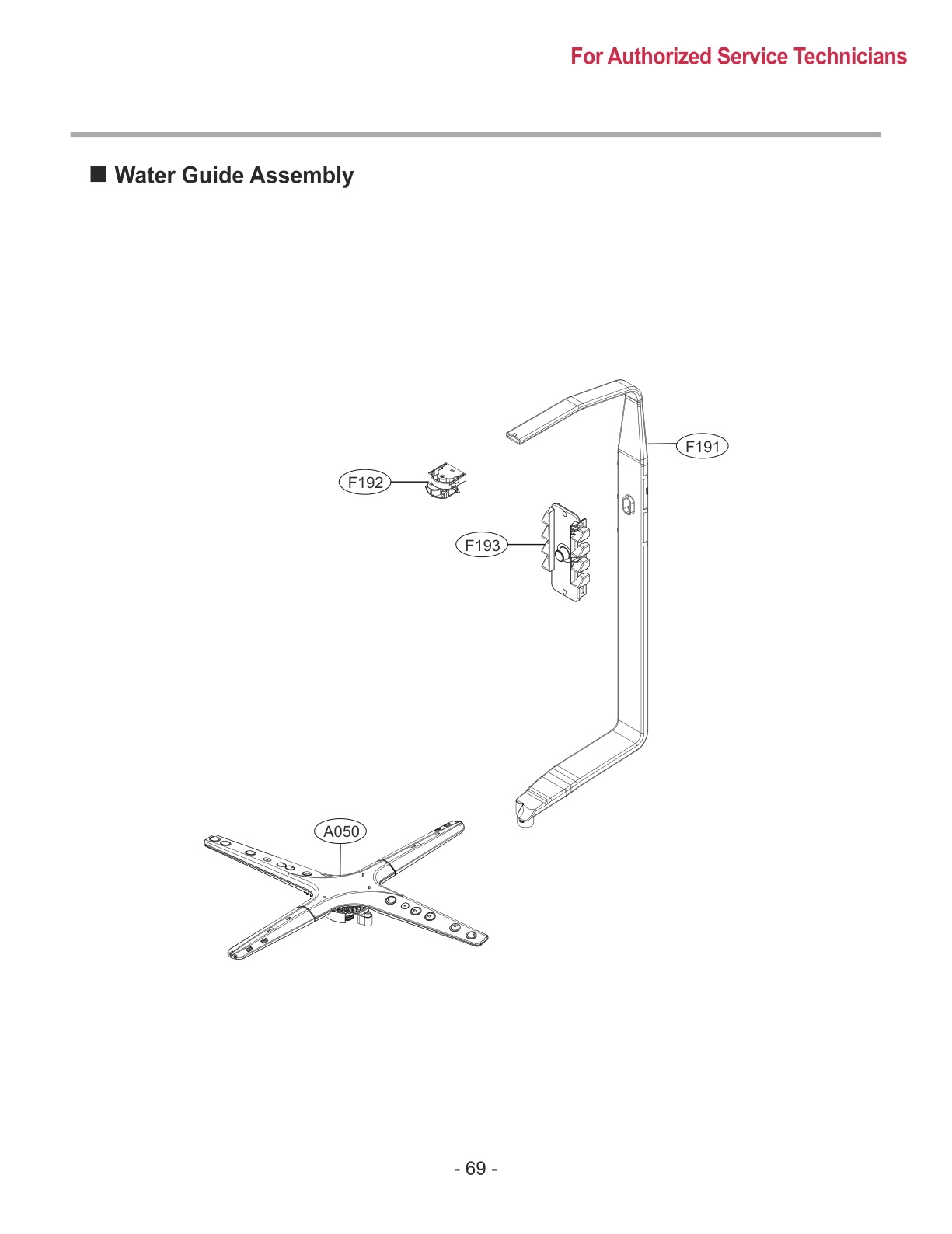 WATER GUIDE ASSEMBLY