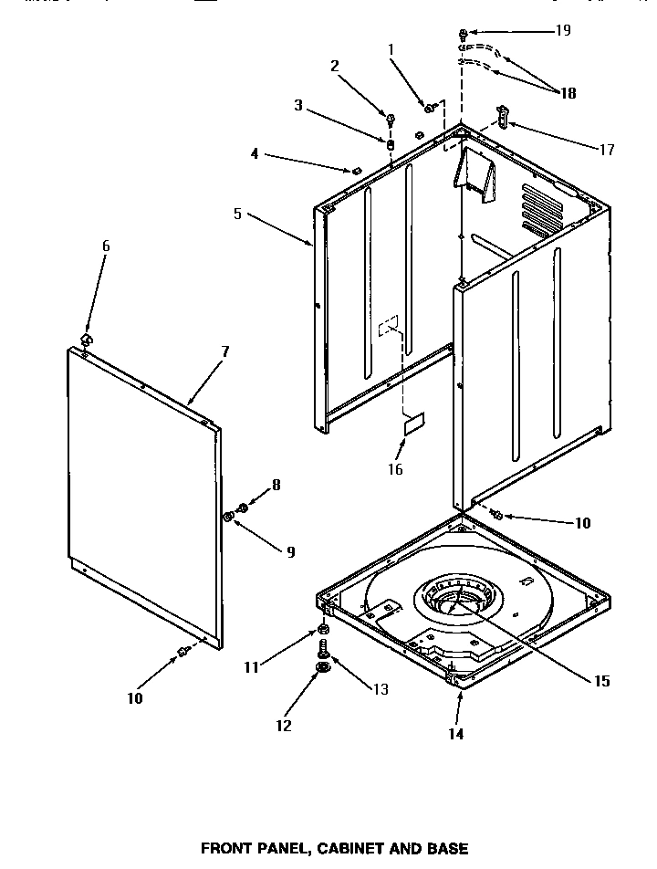 06 - FRONT PANEL, CABINET & BASE