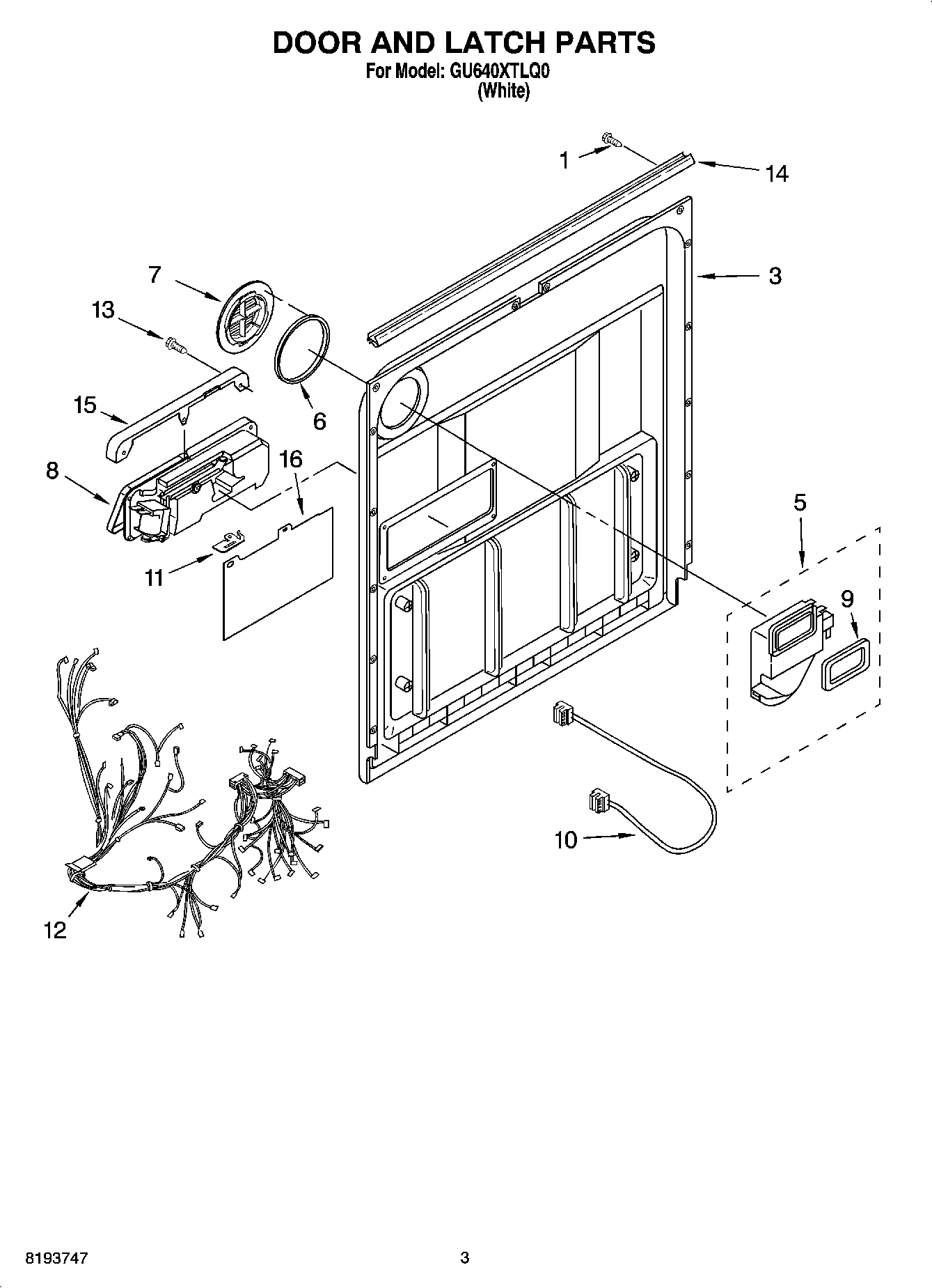03 - DOOR AND LATCH PARTS