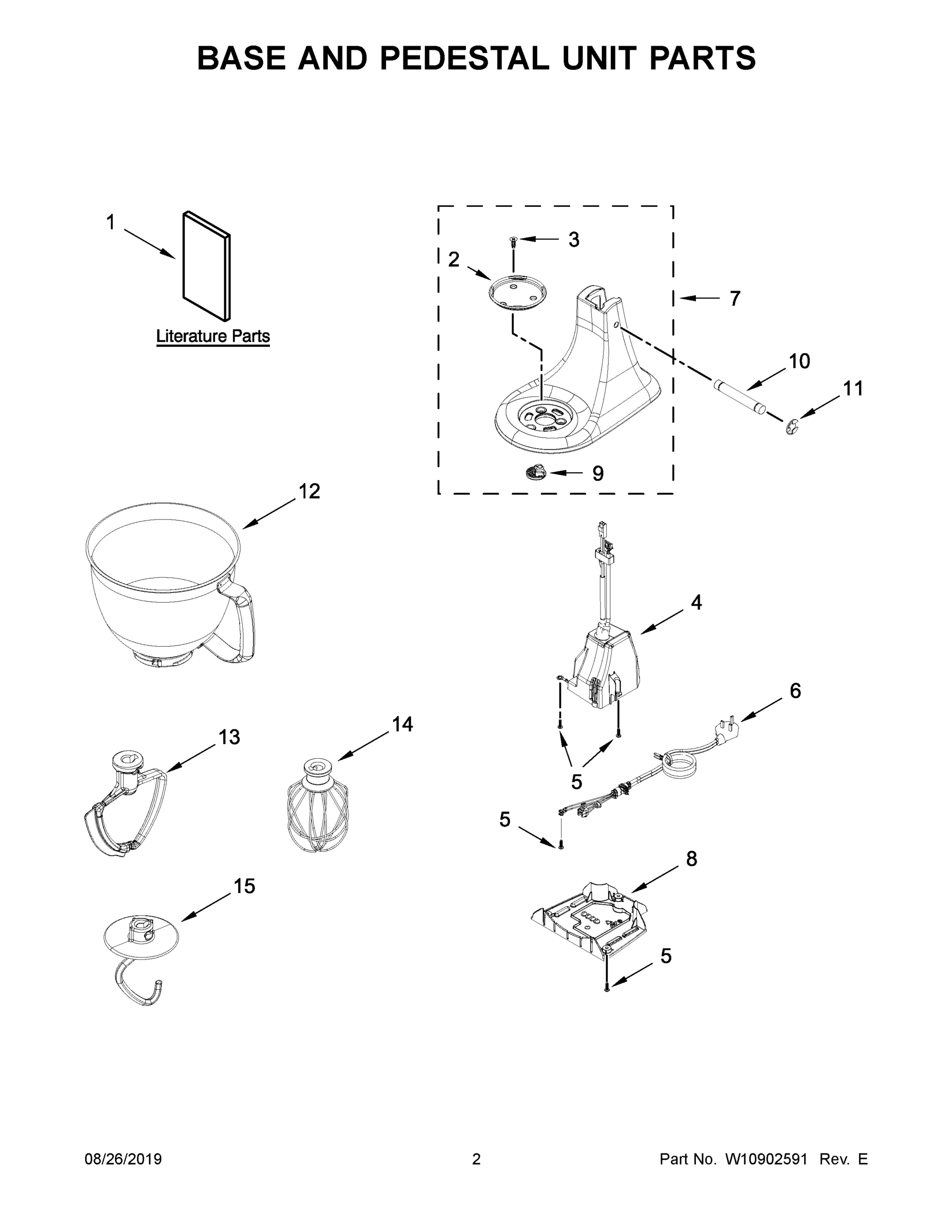 02 - BASE AND PEDESTAL UNIT PARTS