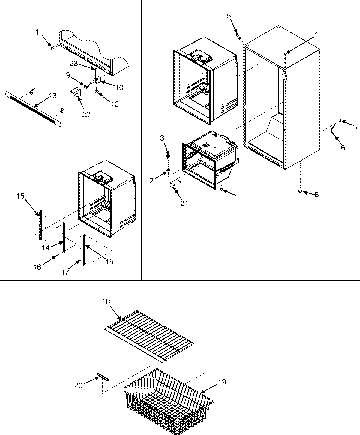 06 - INTERIOR CABINET & FREEZER SHELVING