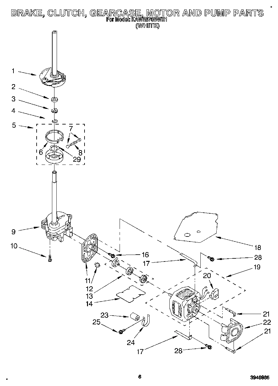 05 - BRAKE, CLUTCH, GEARCASE, MOTOR & PUMP