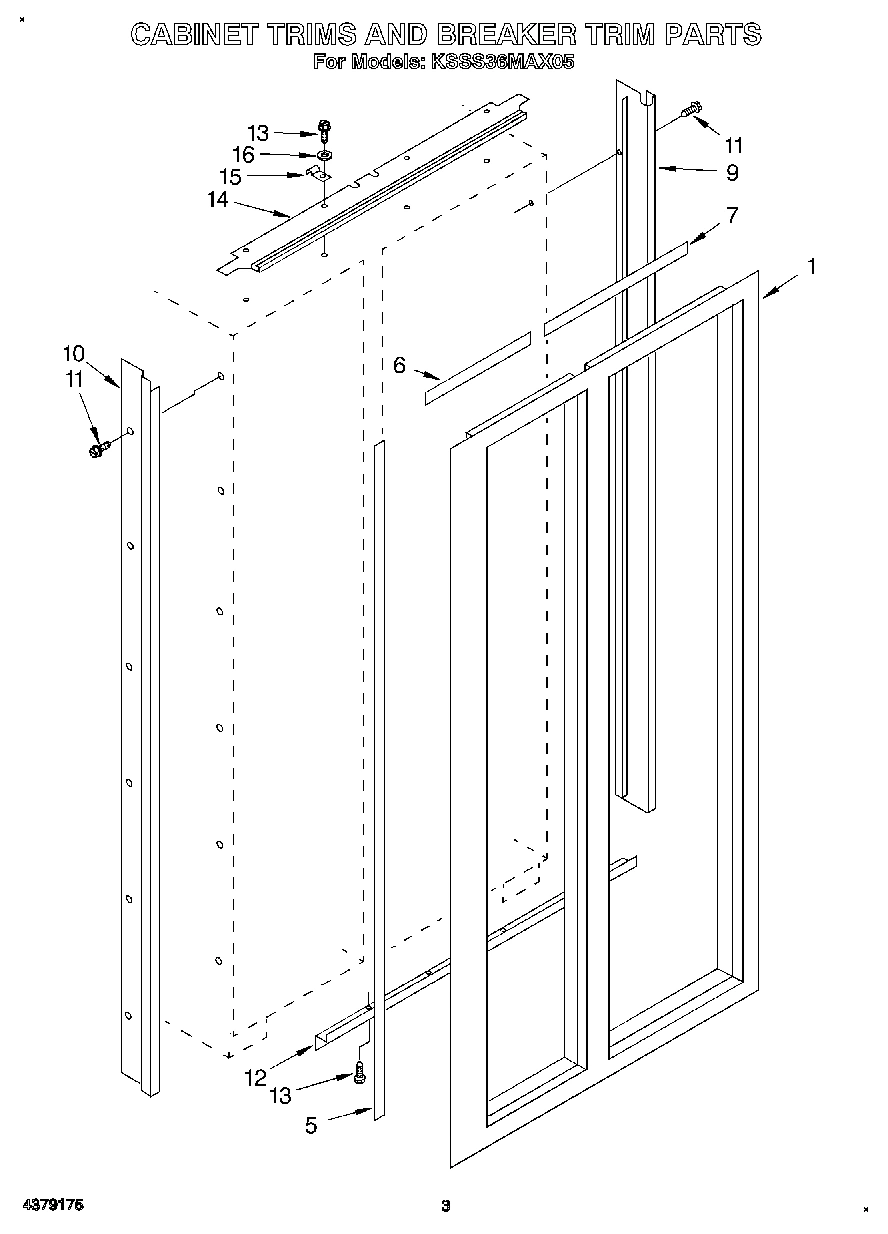 02 - CABINET TRIMS AND BREAKER TRIM