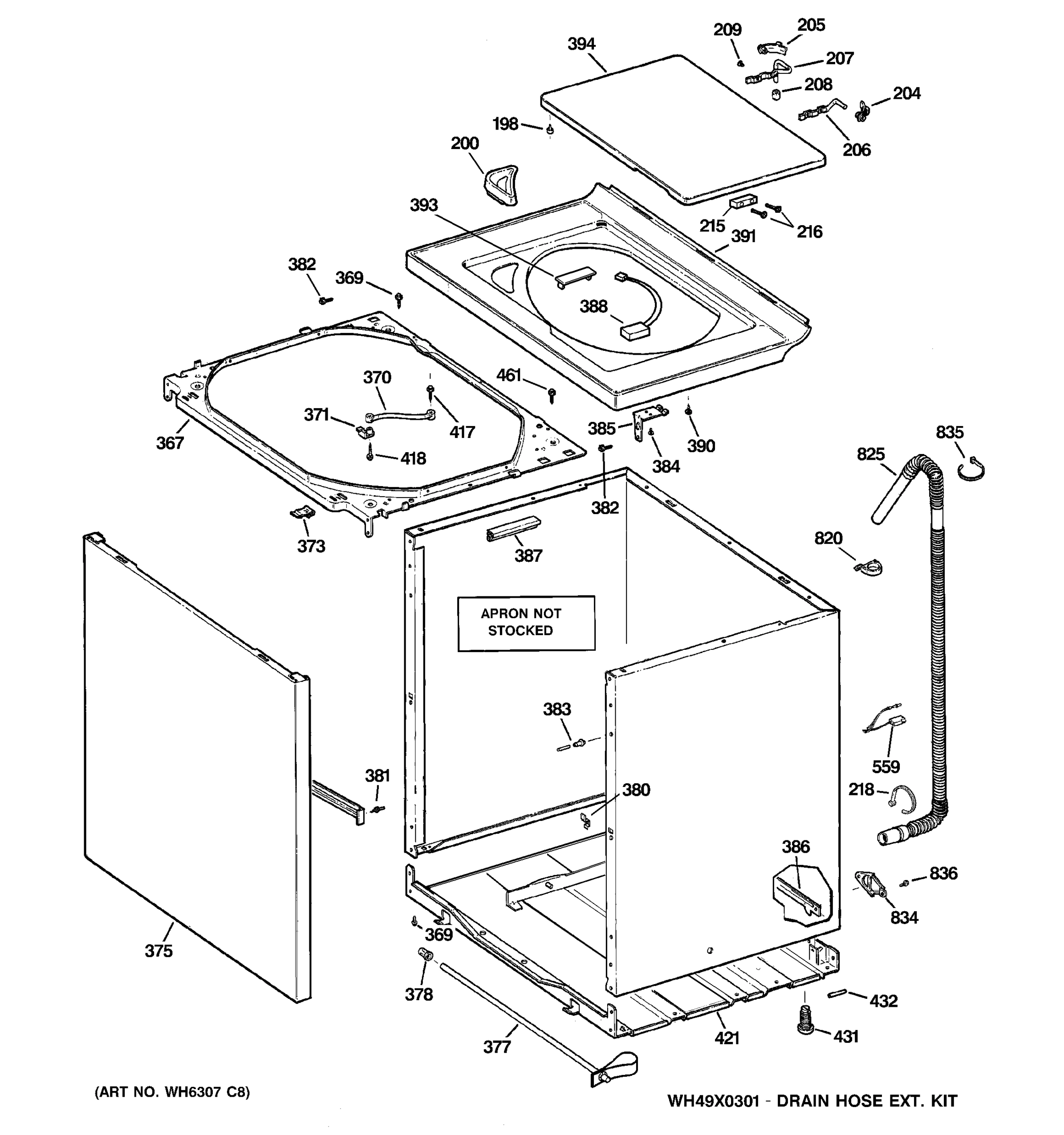 CABINET, COVER & FRONT PANEL