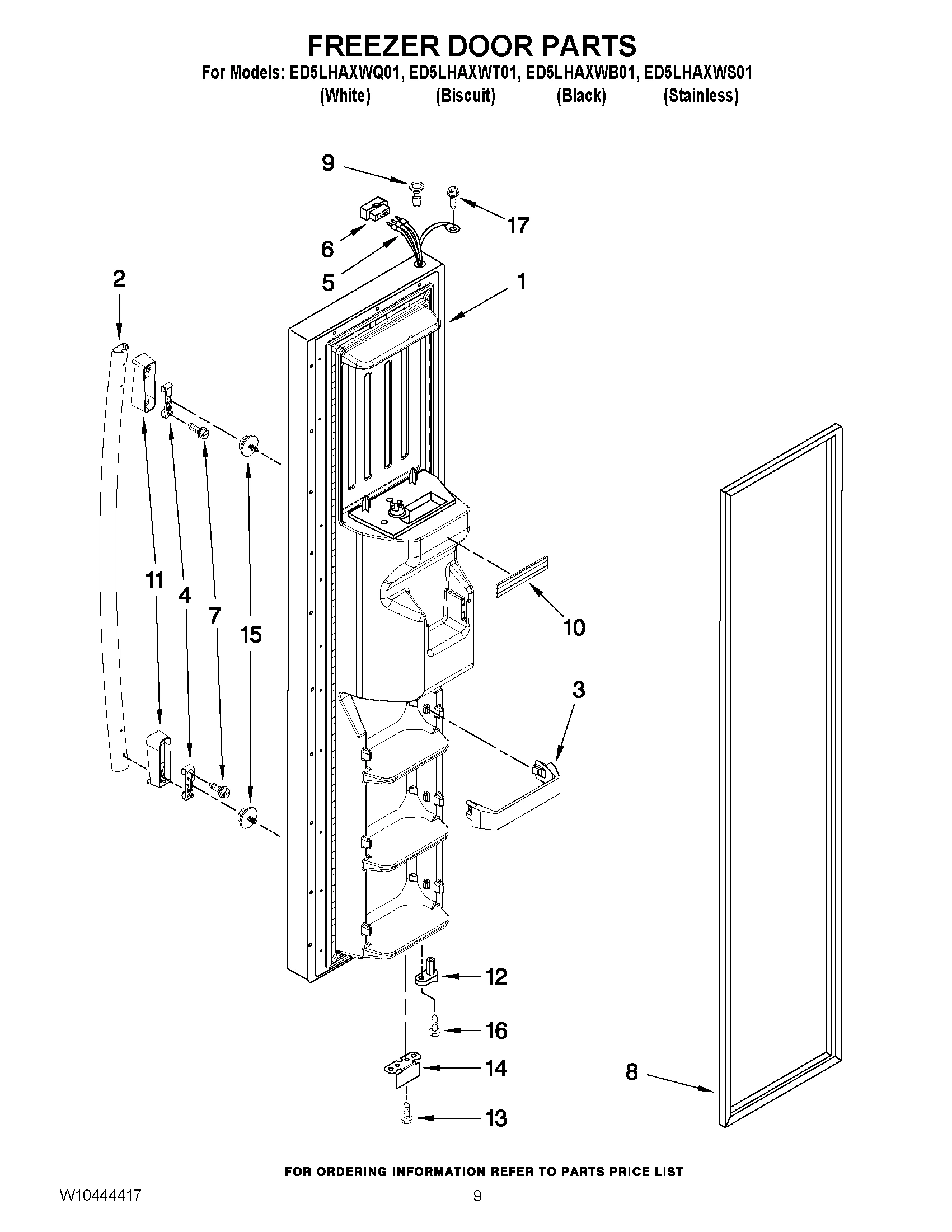 06 - FREEZER DOOR PARTS