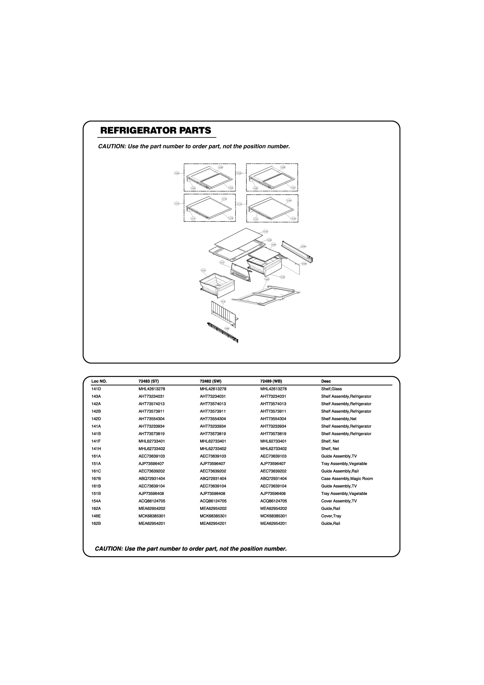 REFRIGERATOR PARTS