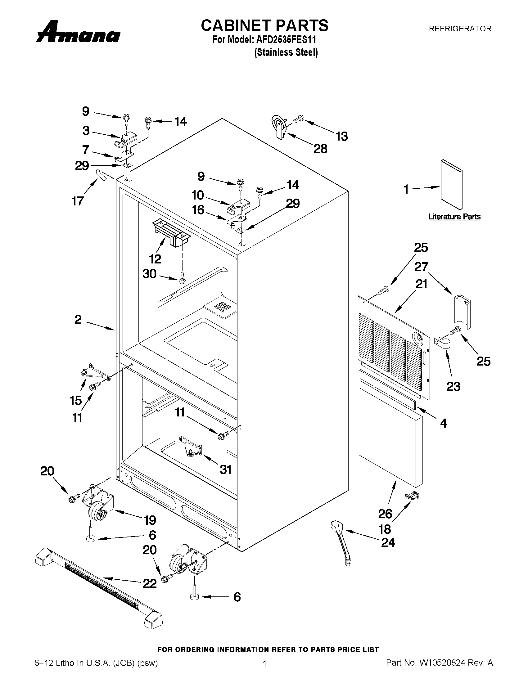 01 - CABINET PARTS