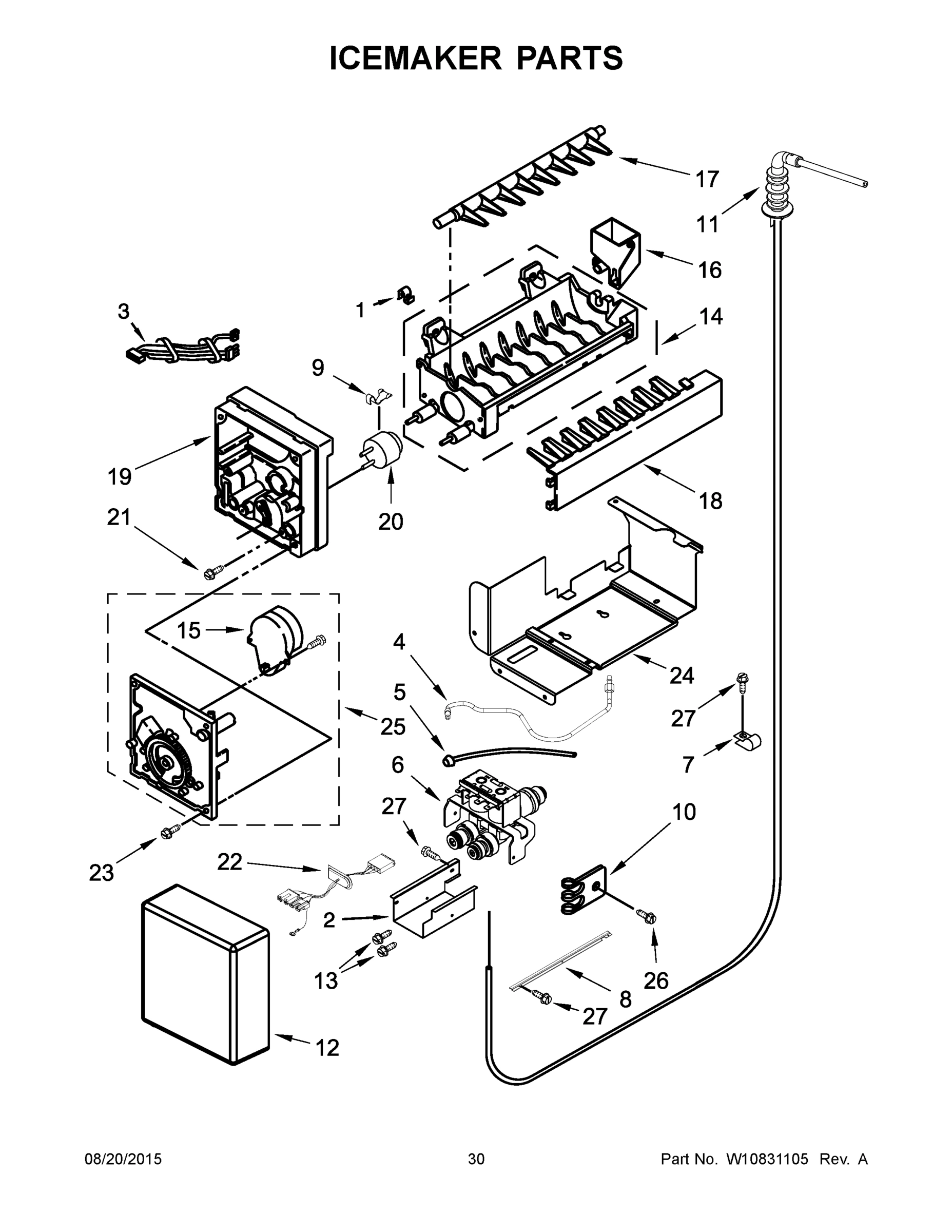 16 - ICEMAKER PARTS