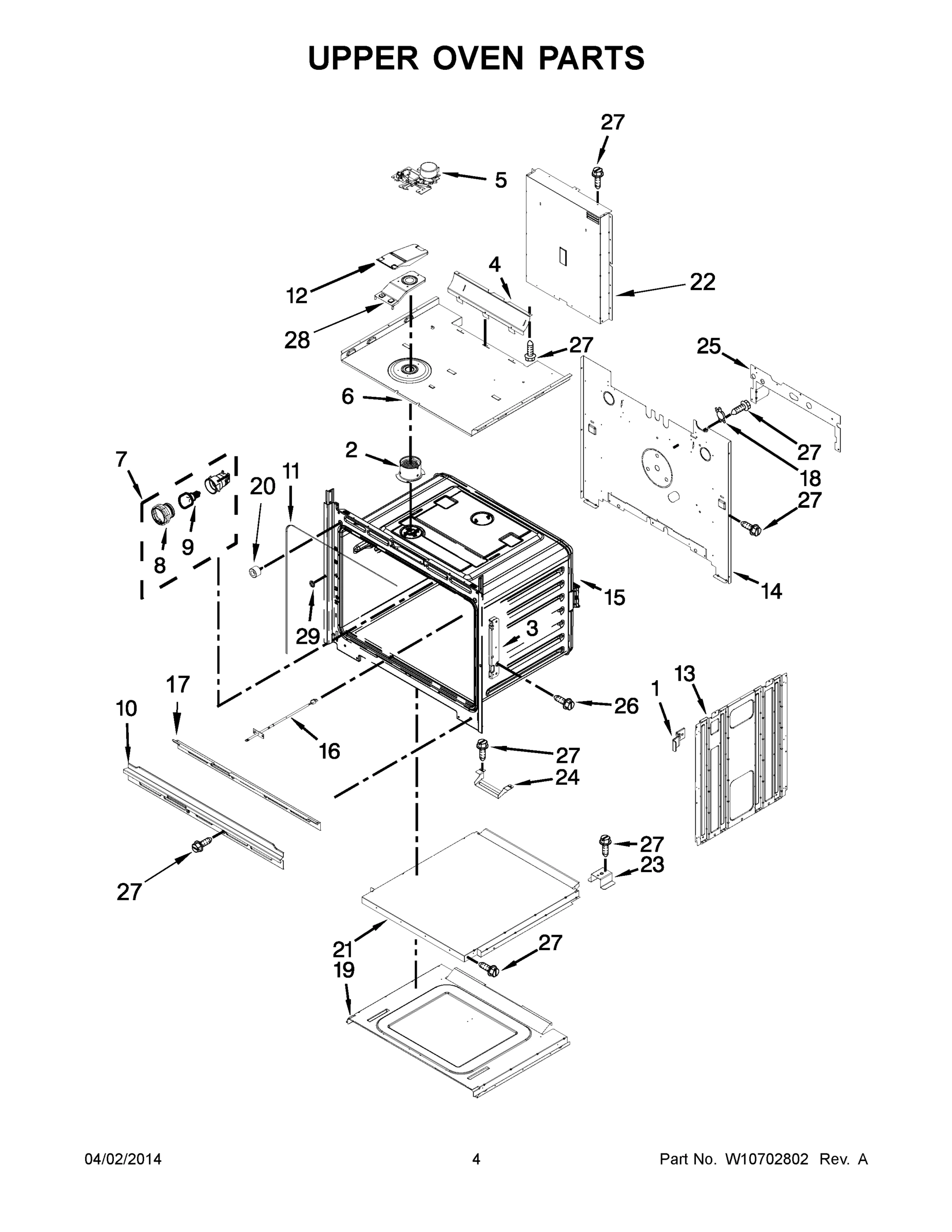 03 - UPPER OVEN PARTS