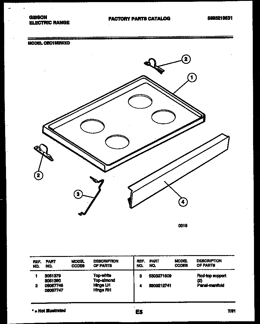 03 - COOKTOP PARTS