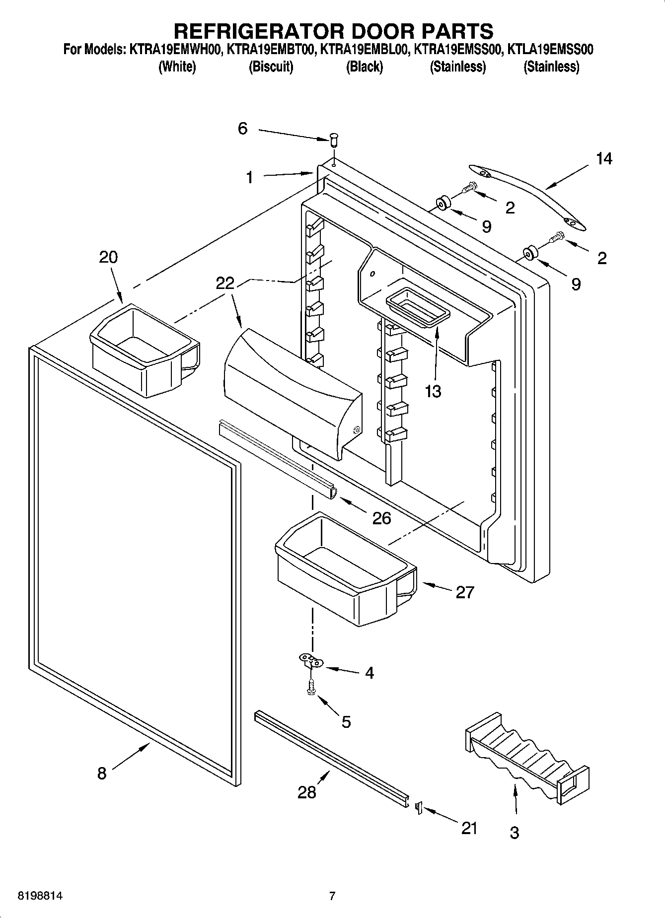 04 - REFRIGERATOR DOOR PARTS