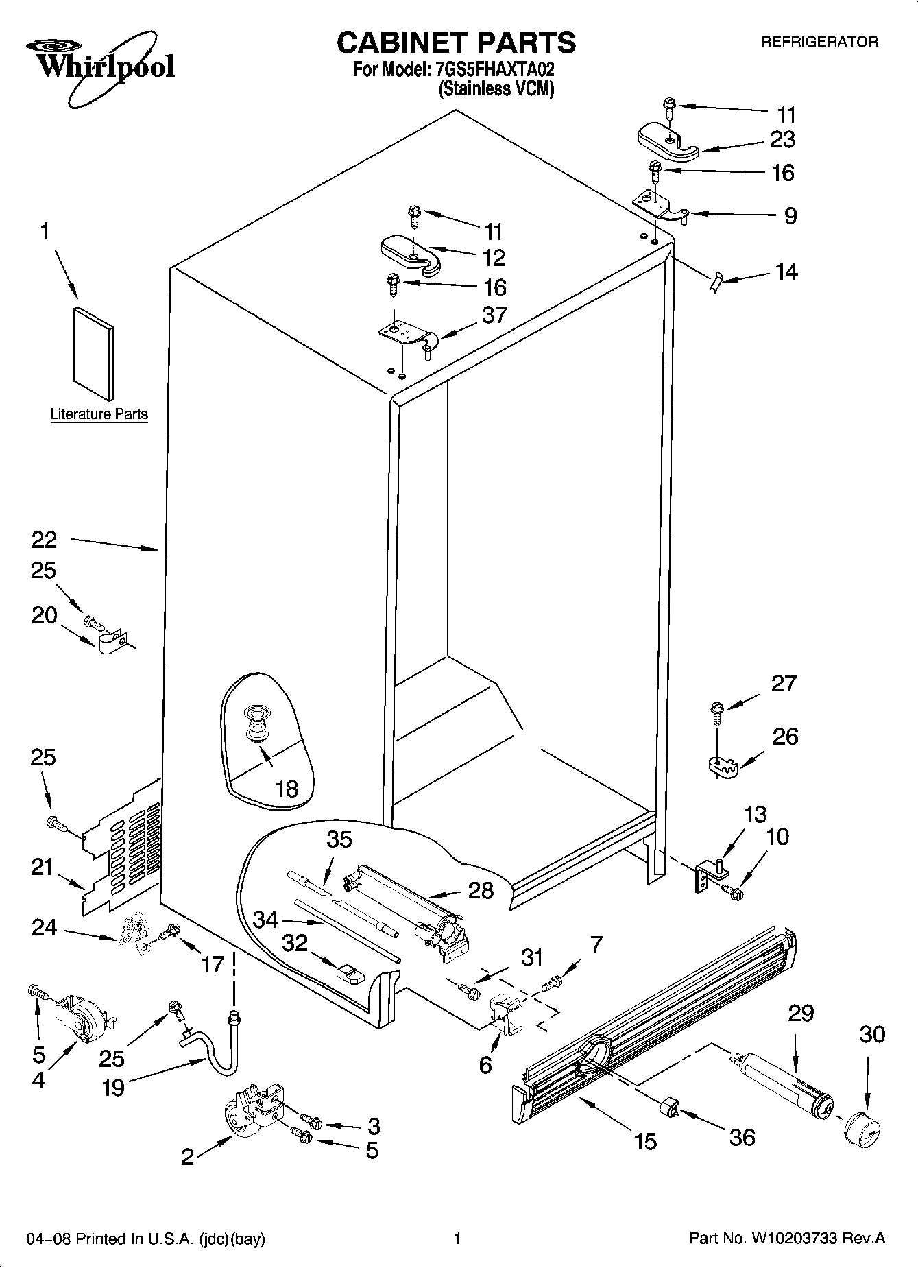 01 - CABINET PARTS