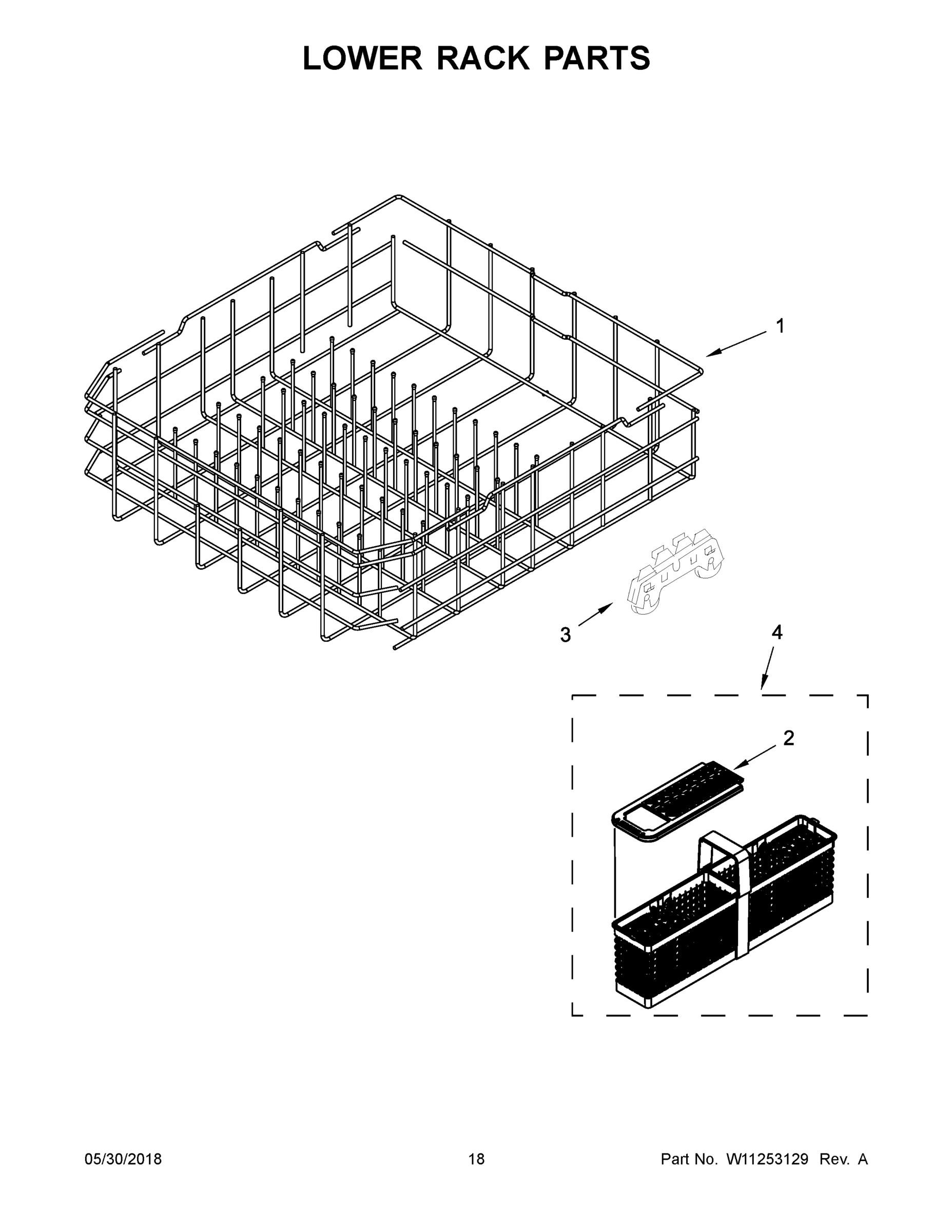 10 - LOWER RACK PARTS