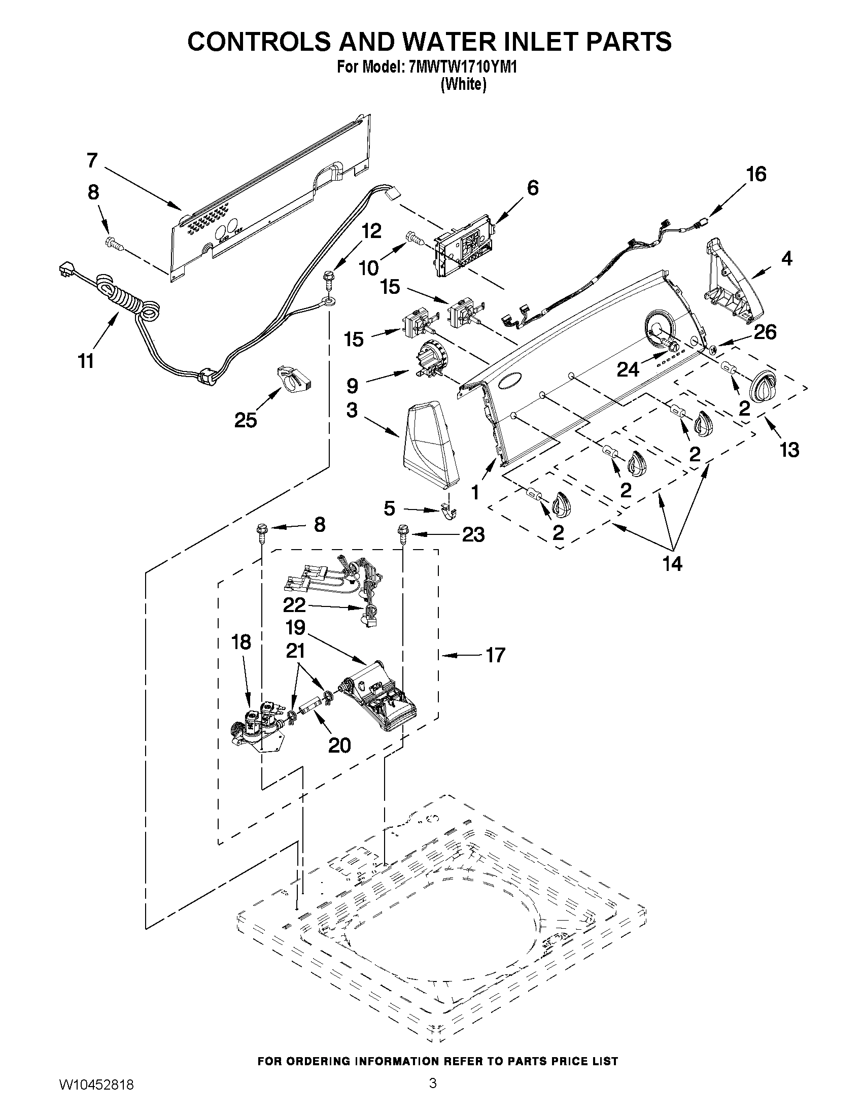 02 - CONTROLS AND WATER INLET PARTS