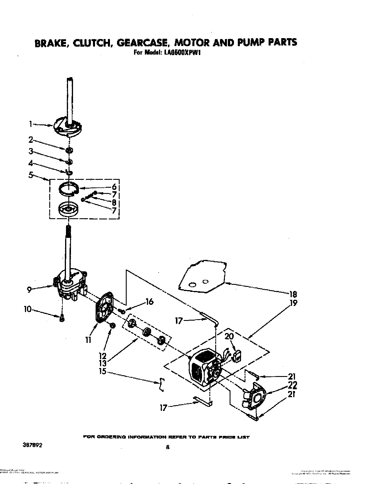 06 - BRAKE, CLUTCH, GEARCASE, MOTOR AND PUMP