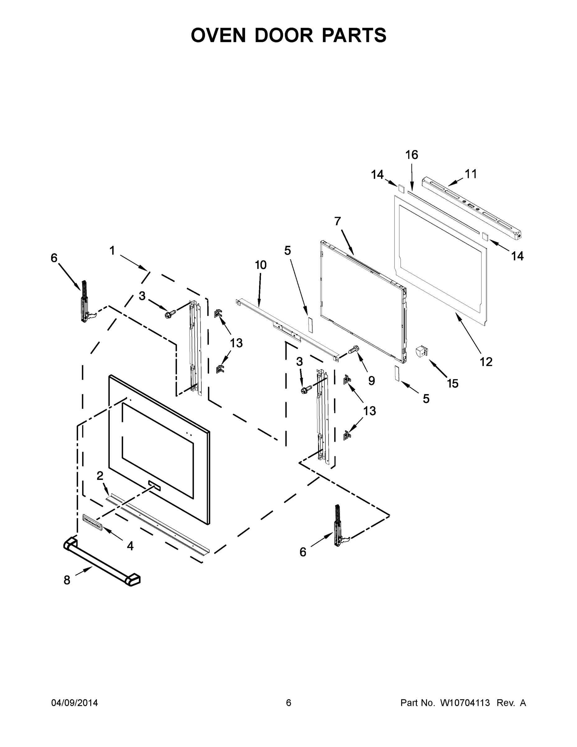 04 - OVEN DOOR PARTS