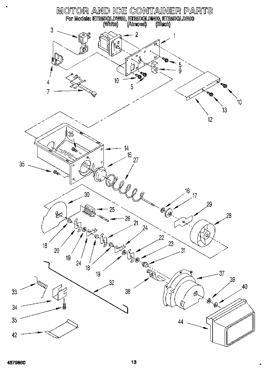 08 - MOTOR AND ICE CONTAINER