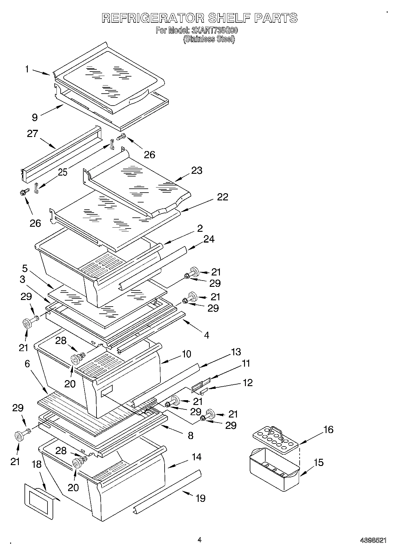 03 - REFRIGERATOR SHELF
