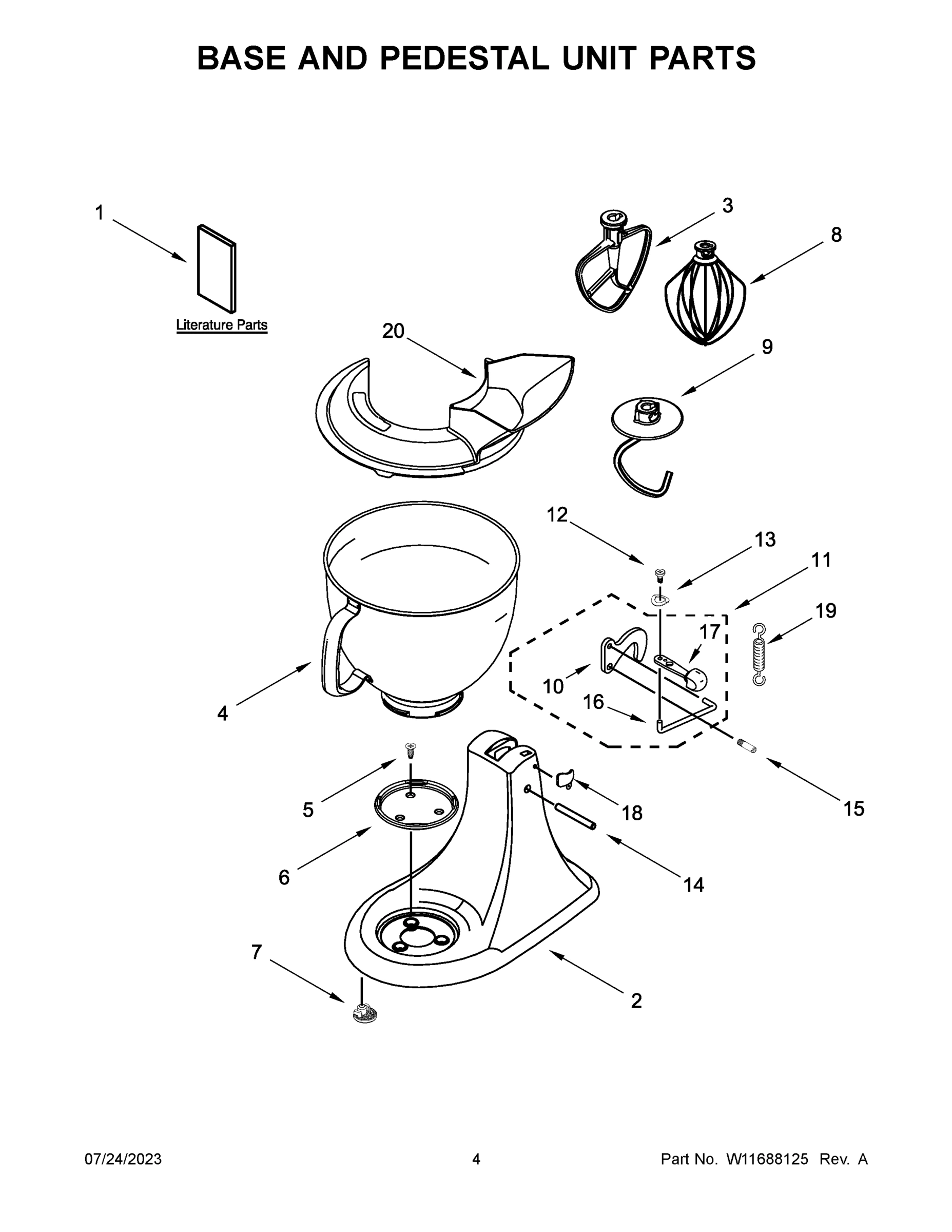 03 - BASE AND PEDESTAL UNIT PARTS