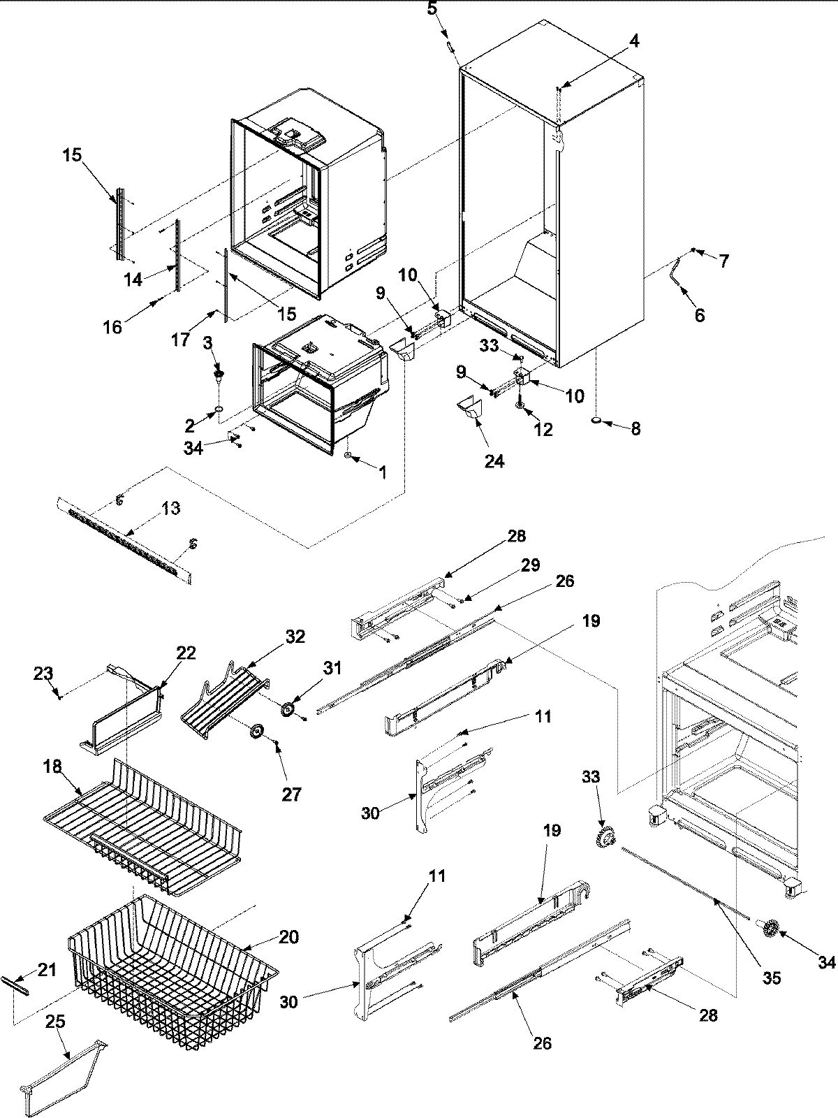 06 - INTERIOR CABINET & FREEZER SHELVING
