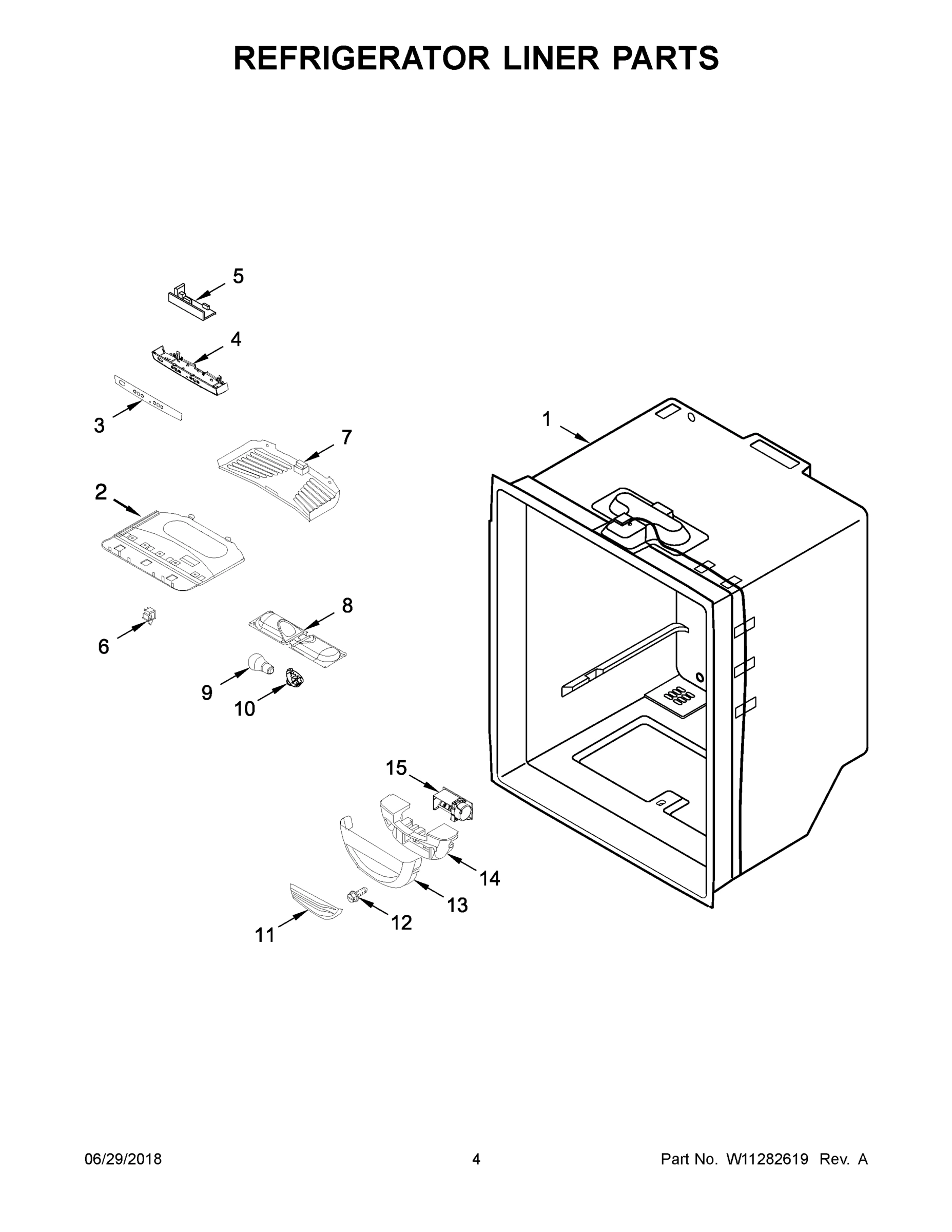 03 - REFRIGERATOR LINER PARTS