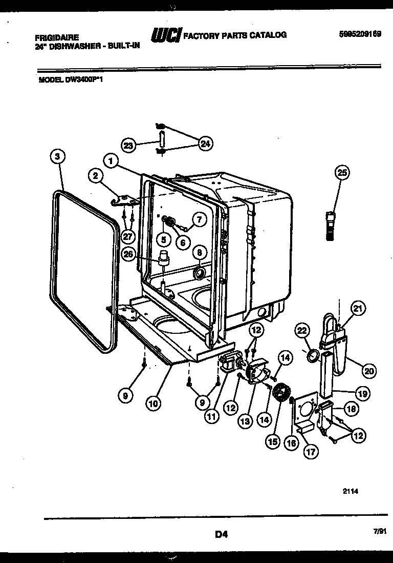 05 - TUB AND FRAME PARTS