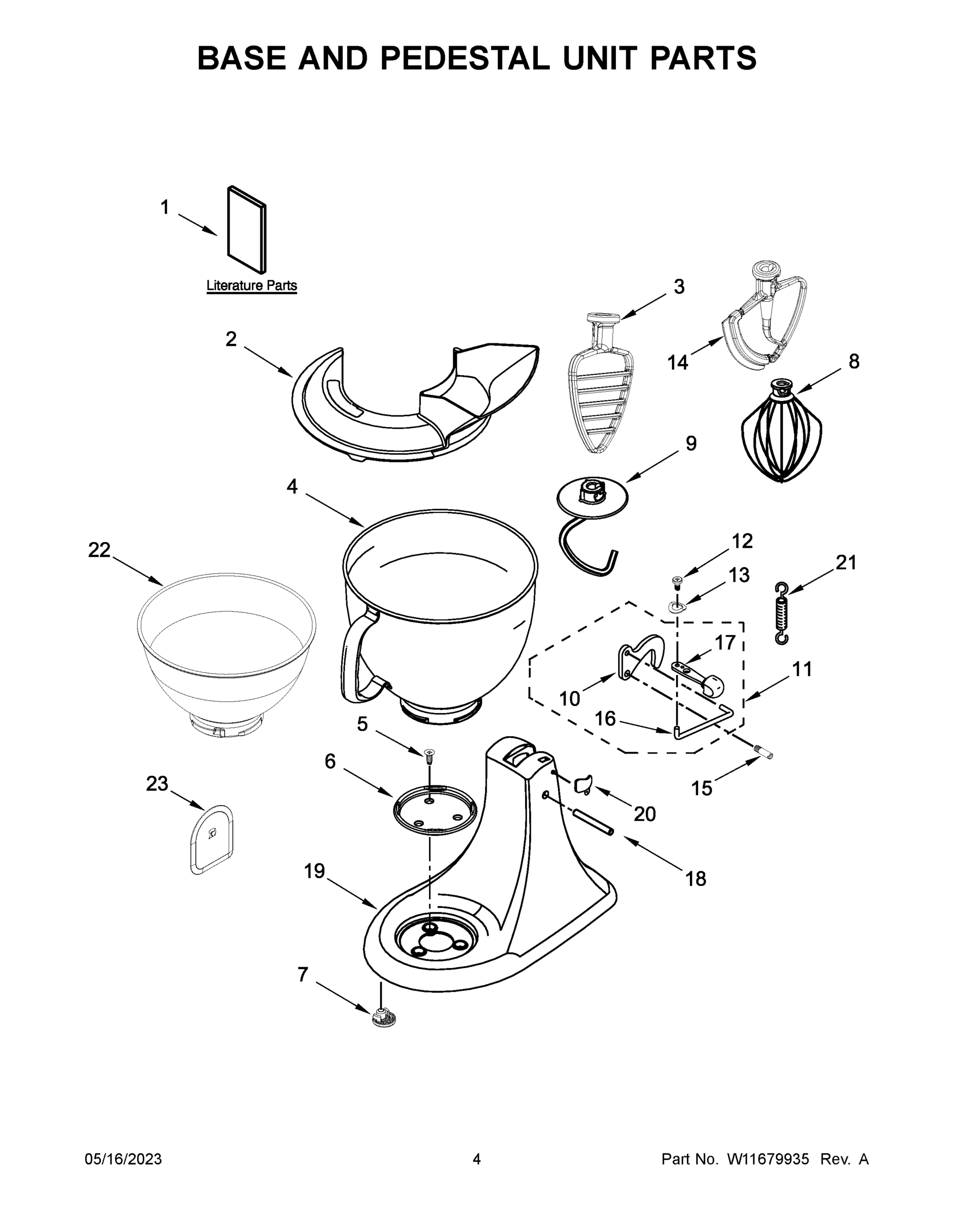 03 - BASE AND PEDESTAL UNIT PARTS
