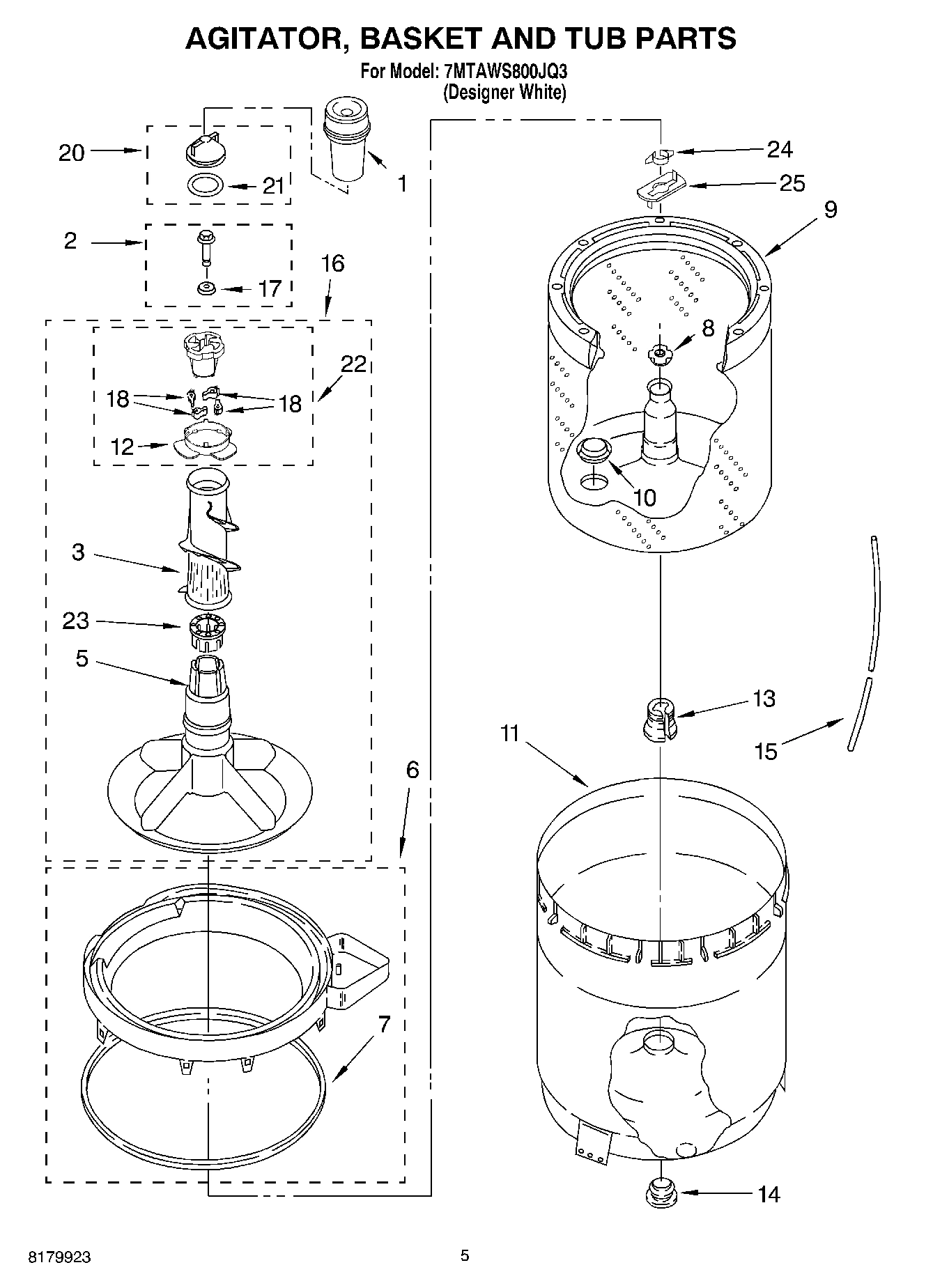 03 - CONTROLS AND REAR PANEL, AGITATOR,