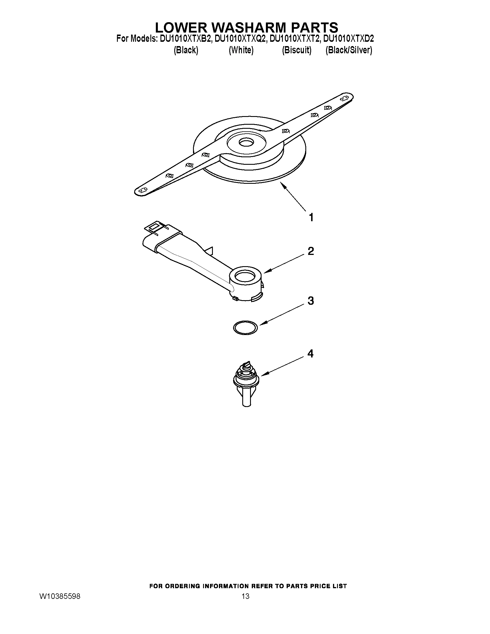 11 - LOWER WASHARM PARTS