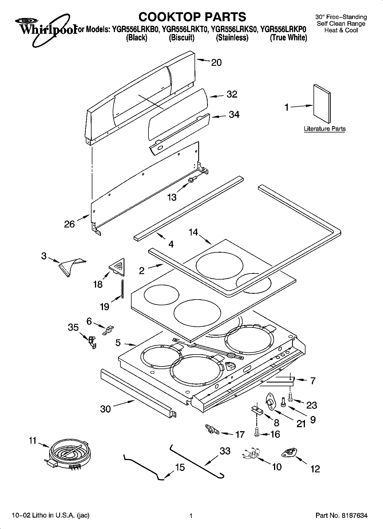 01 - COOKTOP PARTS