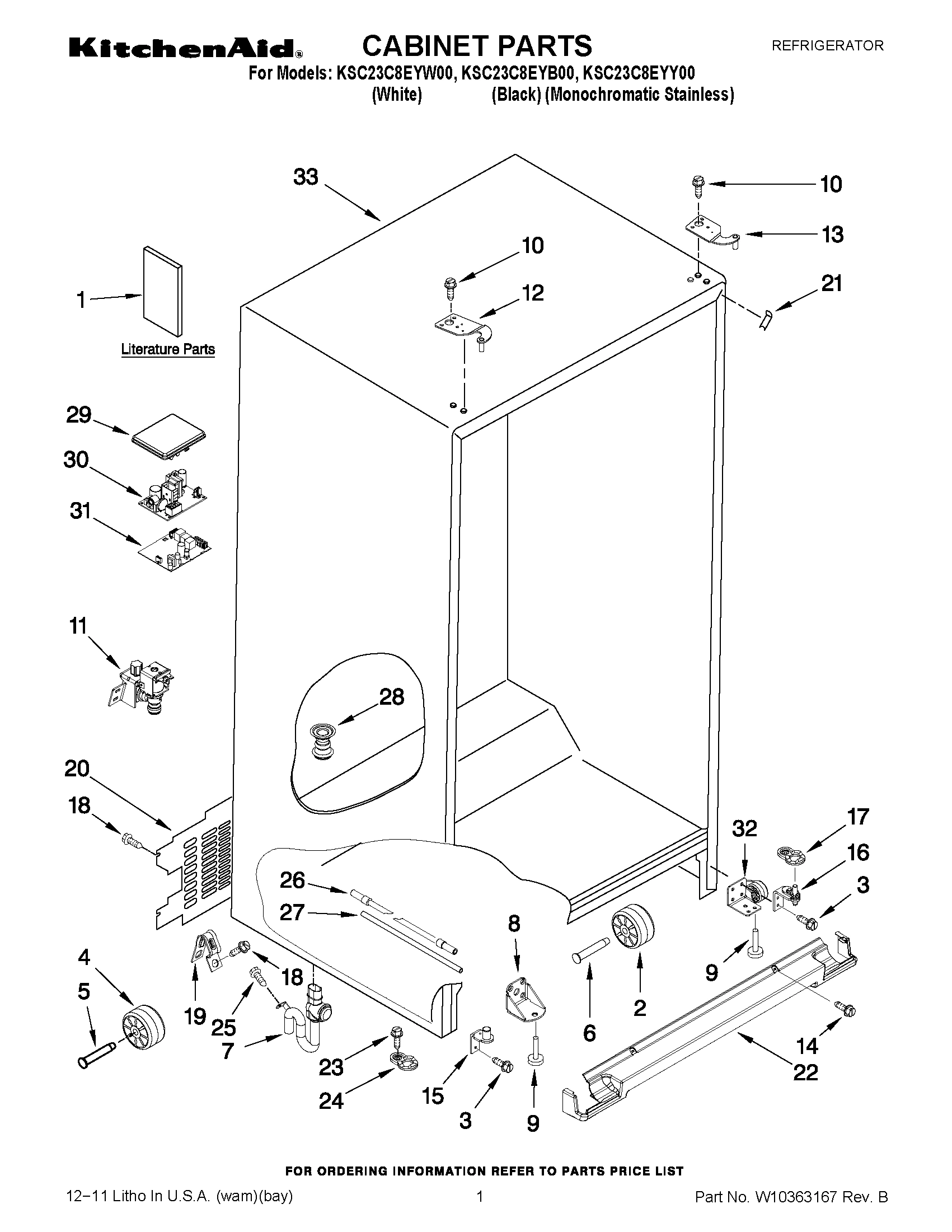 01 - CABINET PARTS