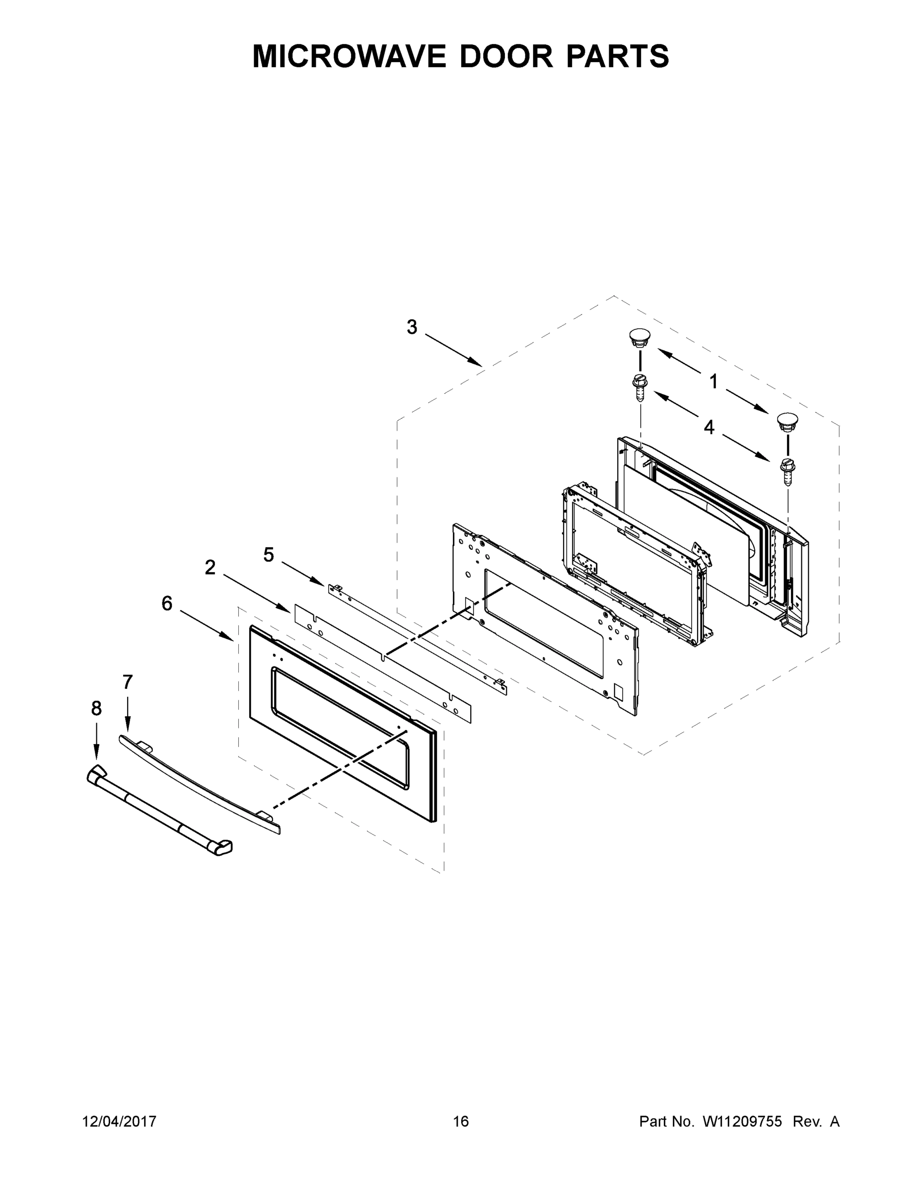 09 - MICROWAVE DOOR PARTS