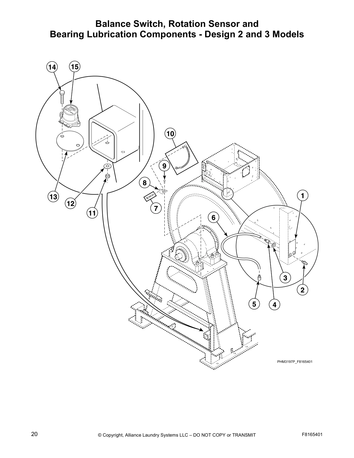Balance Switch, Rotation Sensor and
Bearing Lubrication Components - Design 2 and 3 Models