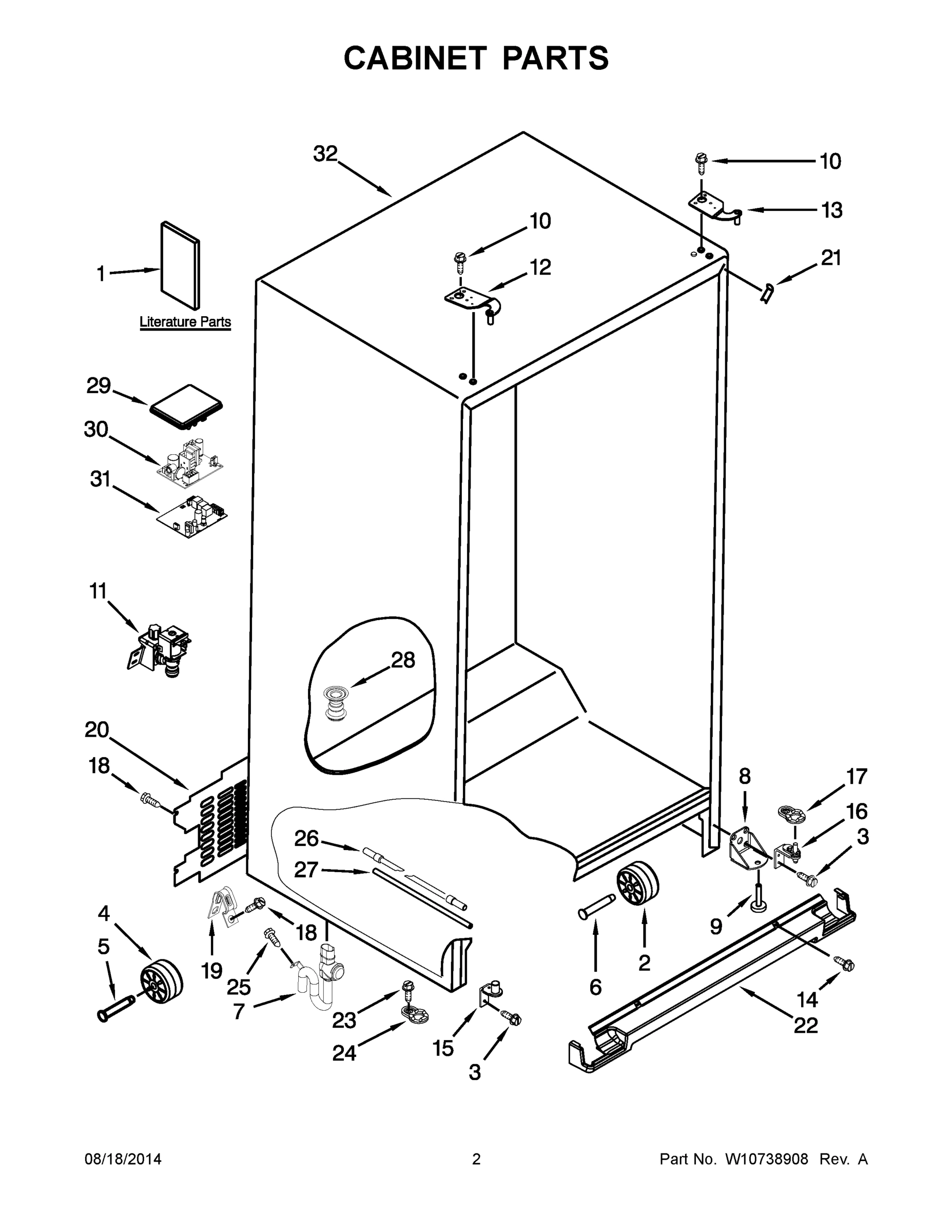 02 - CABINET PARTS