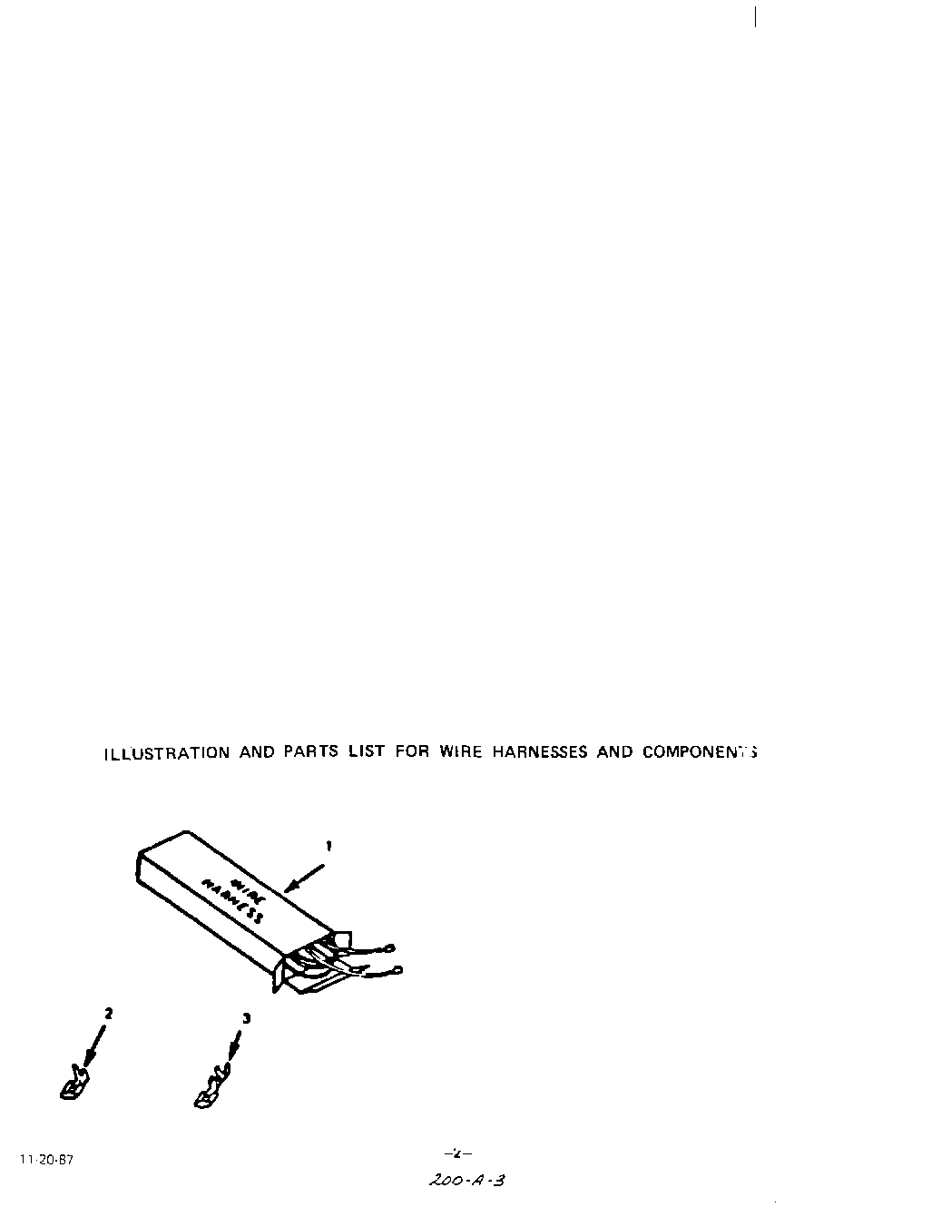03 - WIRE HARNESS AND COMPONENTS