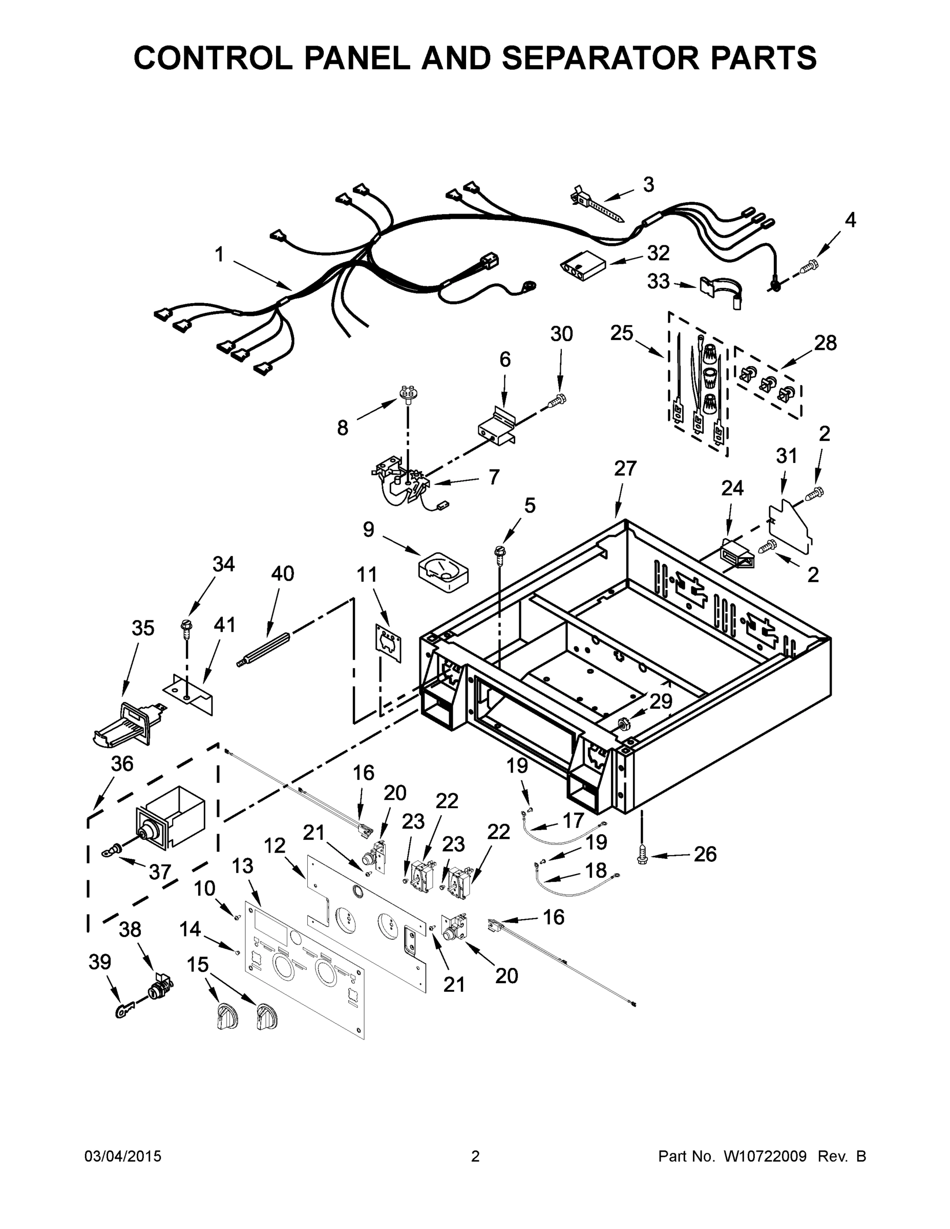 02 - CONTROL PANEL AND SEPARATOR PARTS