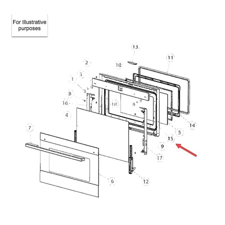 577119 Fisher & Paykel Door Panel