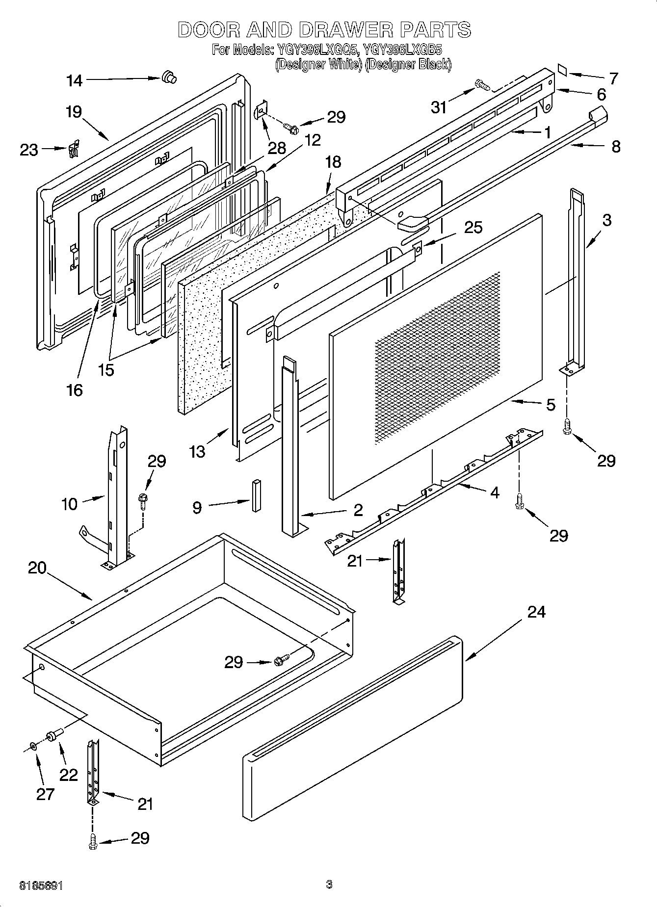 03 - DOOR AND DRAWER PARTS