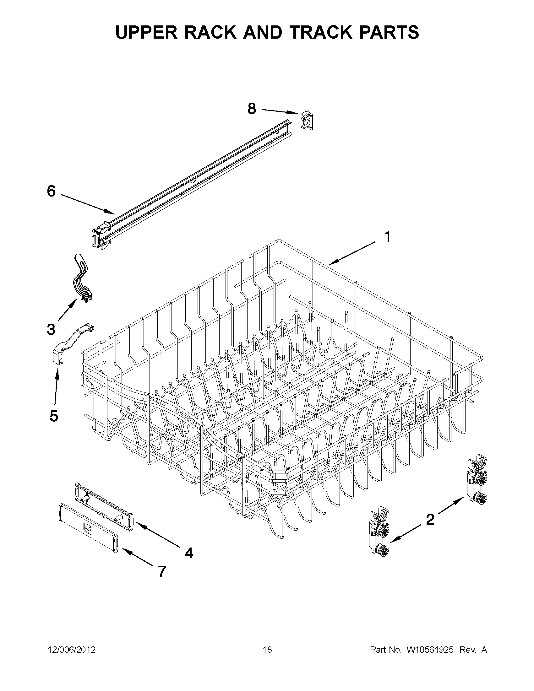 09 - UPPER RACK AND TRACK PARTS