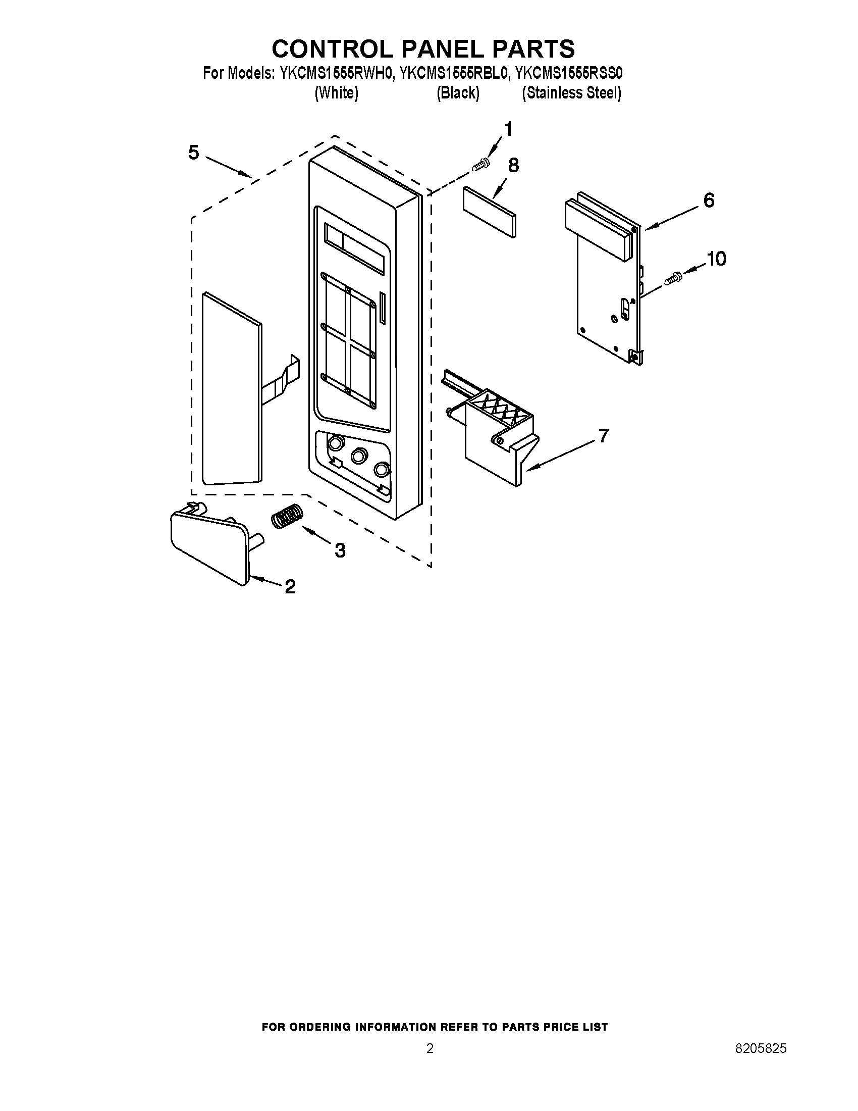 02 - CONTROL PANEL PARTS