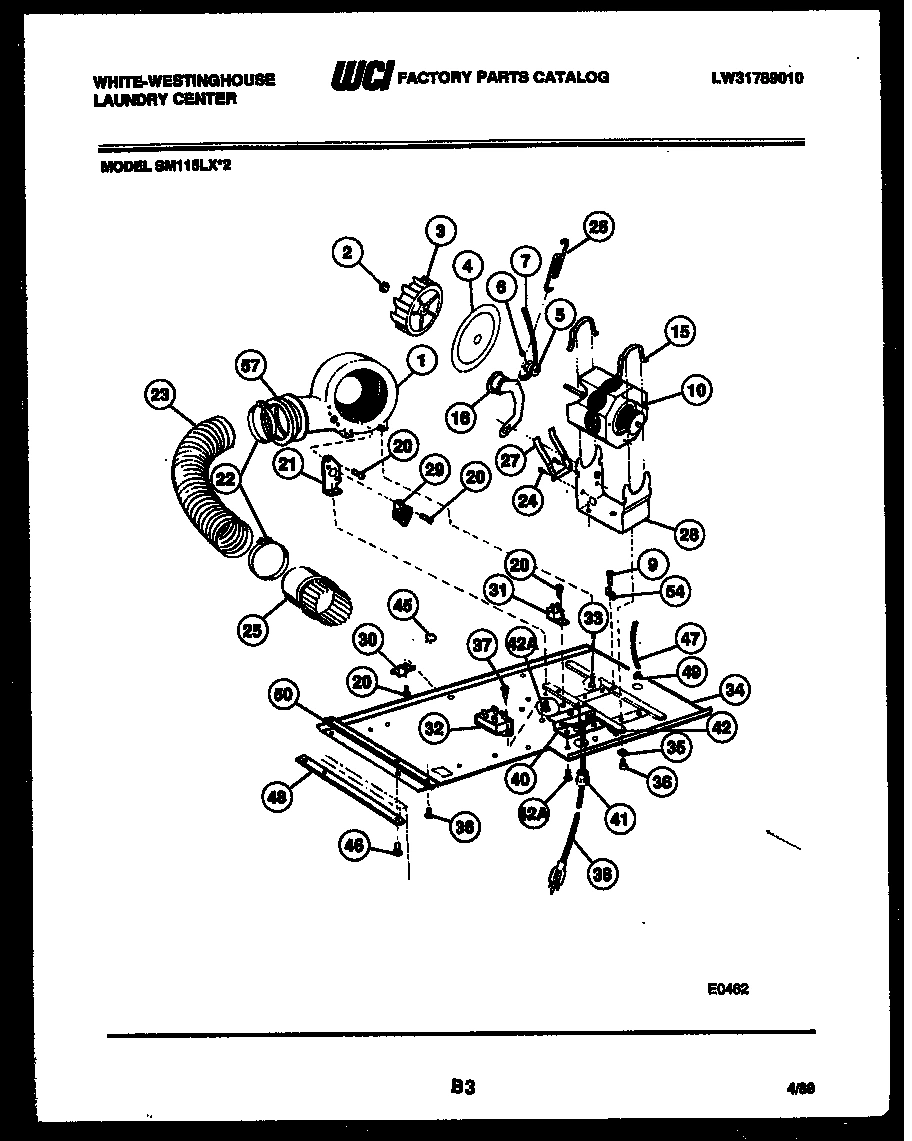 05 - DRYER MOTOR, BLOWER AND BELT