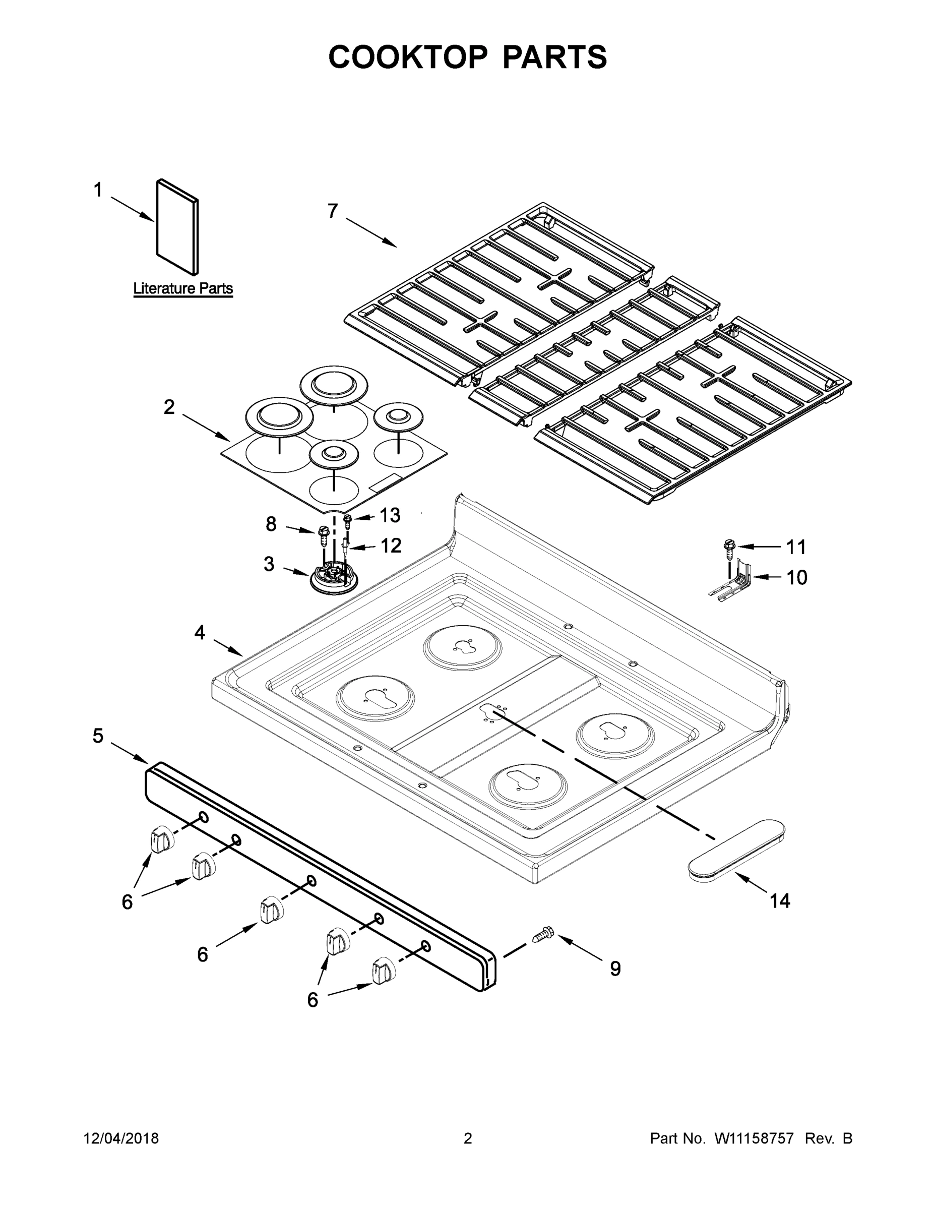 02 - COOKTOP PARTS