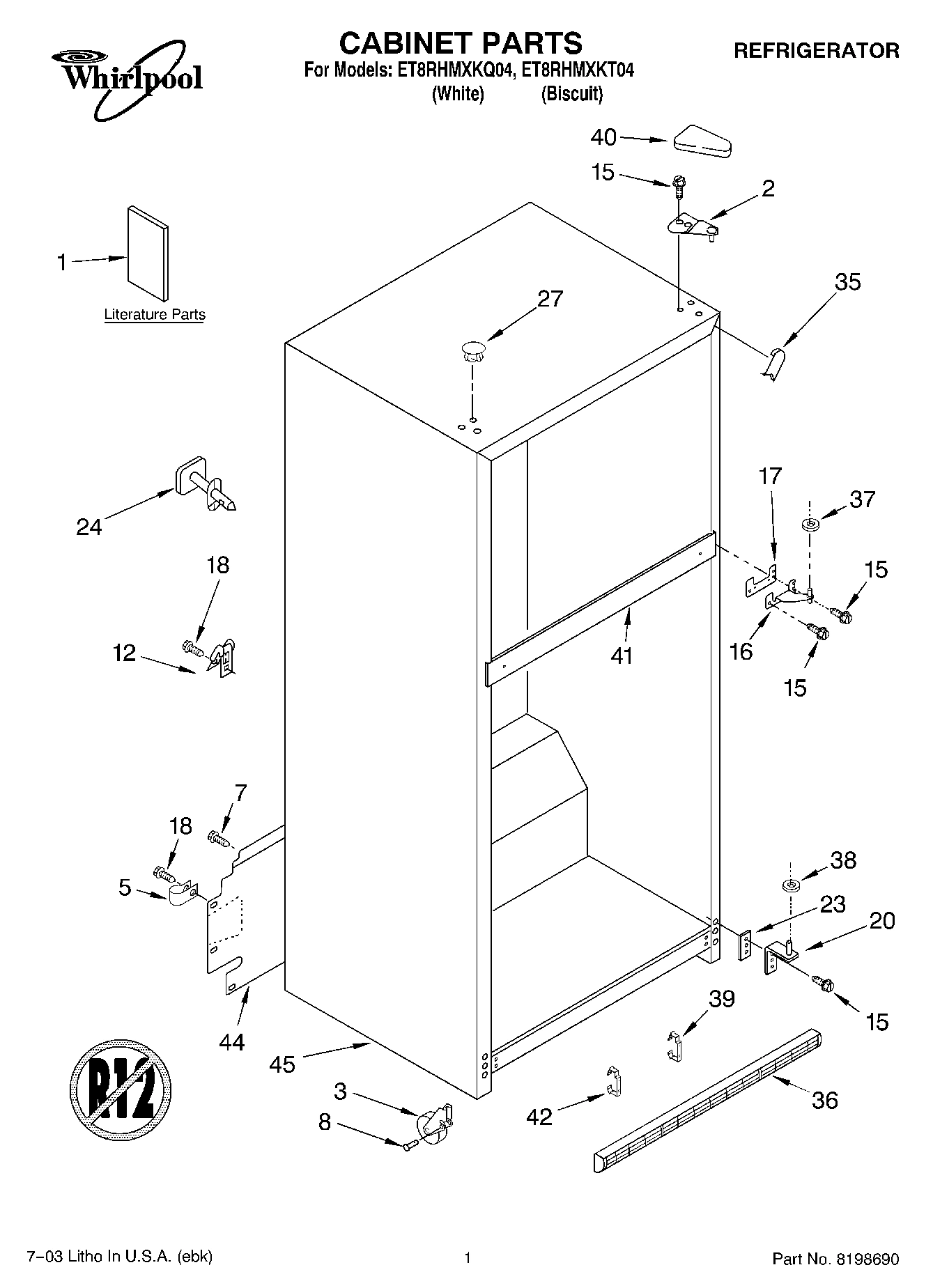01 - CABINET PARTS