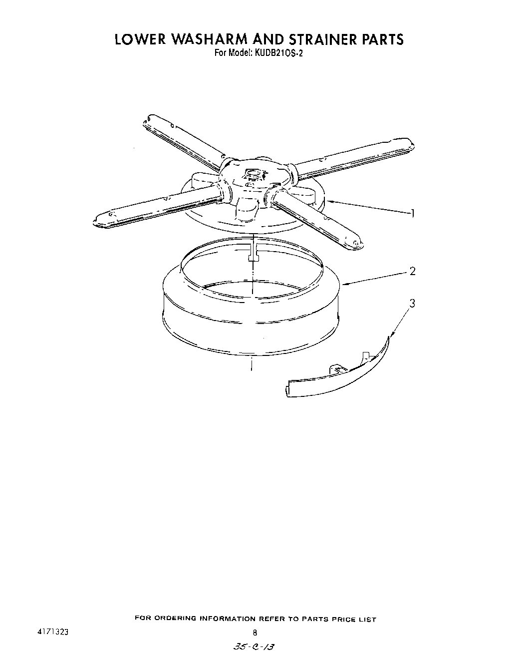 06 - LOWER WASH ARM AND STRAINER