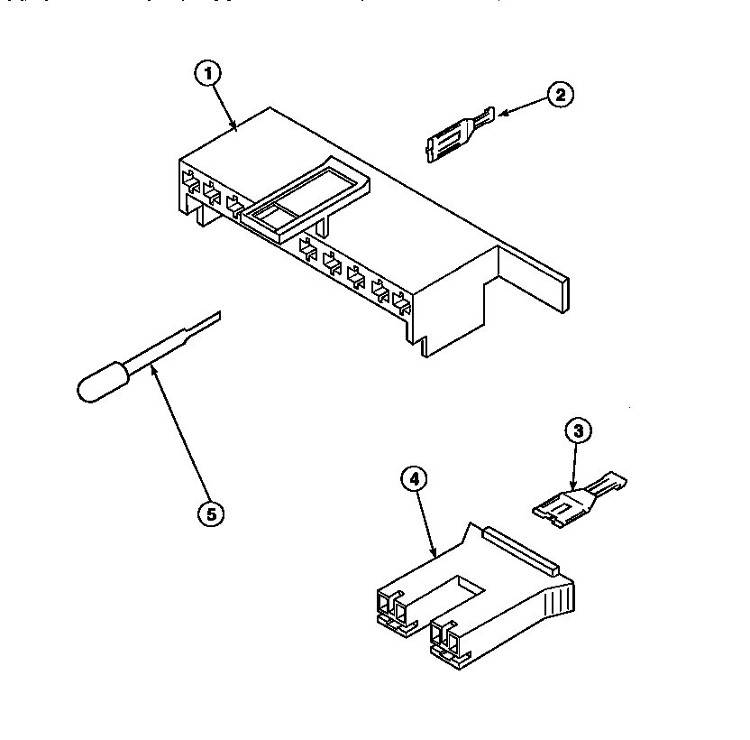 19 - MIXING VALVE & MOTOR CONN BLOCKS, TERM